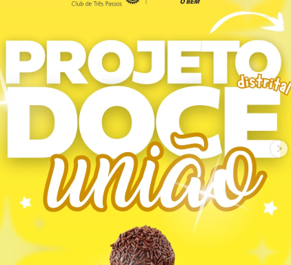 Venda de brigadeiros – Projeto Doce União 🍫💗  O Projeto Distrital Doce União chegou até nós. Durante o mês de setembro estaremos vendendo brigadeiros nas ruas de Três Passos para adoçar sua vida e ainda contribuir com nossas ações!!  Cada caixinha contém 4 unidades: • 2 brigadeiros tradicionais 🍫 • 2 brigadeiros de leite ninho 🥛  Valor: R$ 12,00  Você também pode garantir a sua antecipadamente pelo WhatsApp: +55 55 99651-1013  Com carinho, Interact Club de Três Passos 🧡  #paratodosverem: Esse post possui legenda alternativa para promover a inclusão social, para acessá-lo basta ativar as funções de acessibilidade em seu celular.  #InteractBrasil #distrito4660 #interacttpfazadiferença #mdiointeractbrasil