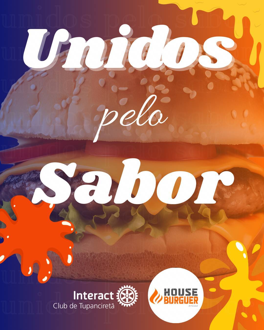 Vem aí o projeto Unidos pelo Sabor!  🍔 Organizado pelo Interact Club de Tupanciretã, em parceria com a House Burguer, este projeto tem como objetivo arrecadar recursos financeiros para fortalecer e dar continuidade às ações sociais realizadas pelo clube.  🗓️ 19/09   Com carinho, Interact Club de Tupanciretã! 💙  《》《》《》《》《》《》《》《》《》《》《》  #paratodosverem : Este post possui legenda alternativa para promover a inclusão social, para ter acesso basta ativar as funções de acessibilidade em seu celular.  #distrito4660 #interactbrasil #unidosparafazerobem