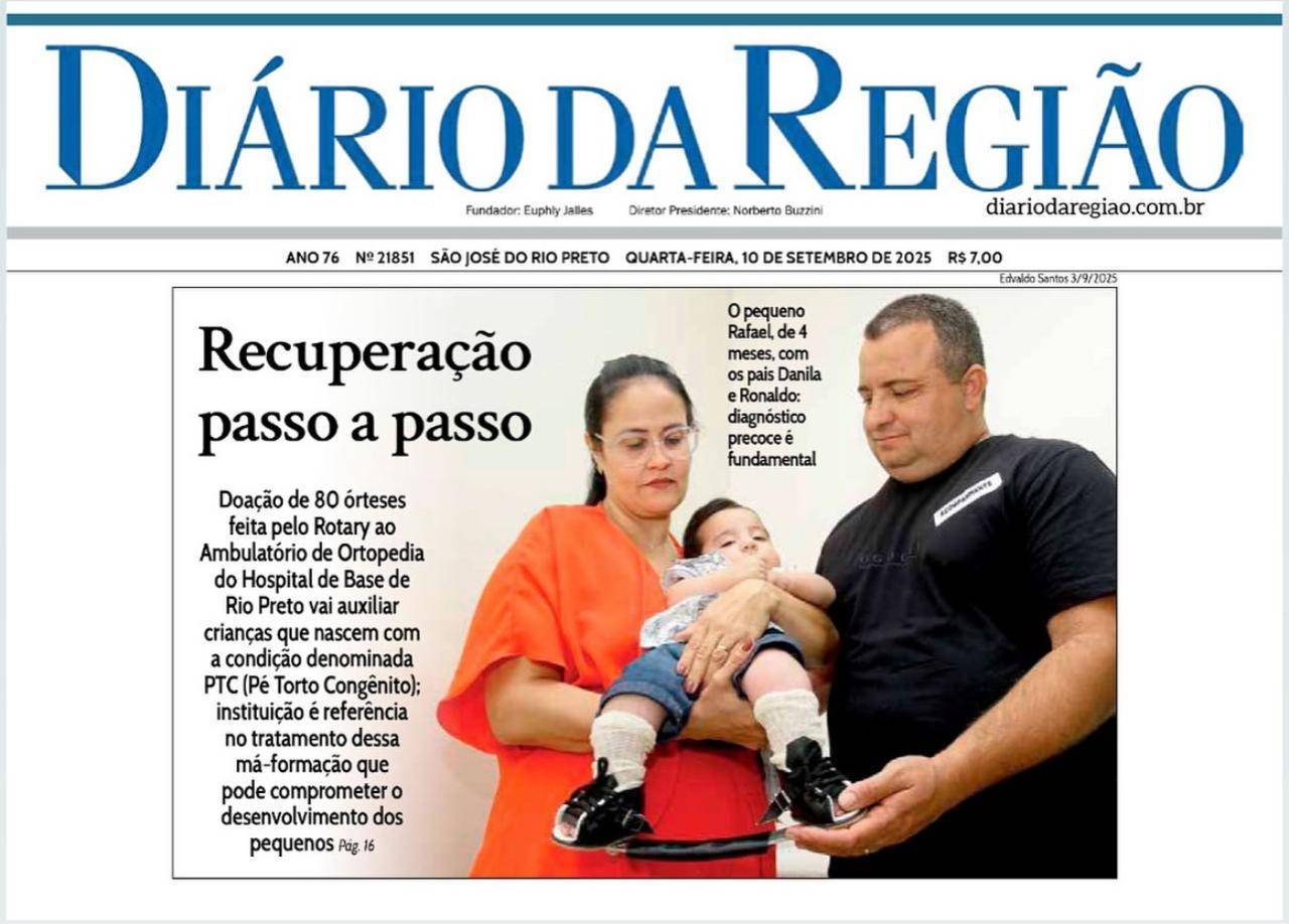 Rotary Club São José do Rio Preto - Alvorada Faz Doação de 80 Órteses 