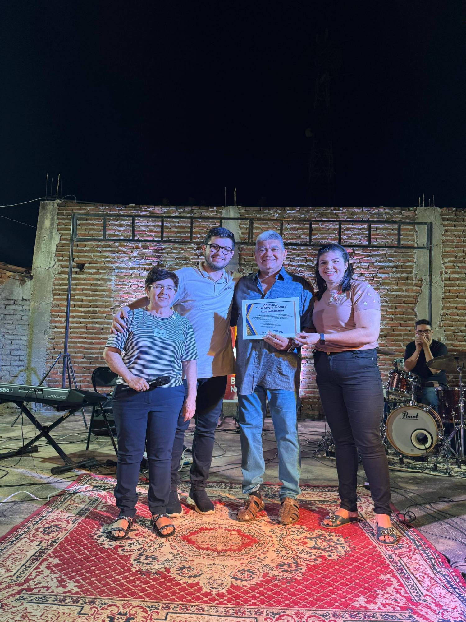 Homenagem do Rotary Club de Pombal ao companheiro Luizinho Barbosa! 