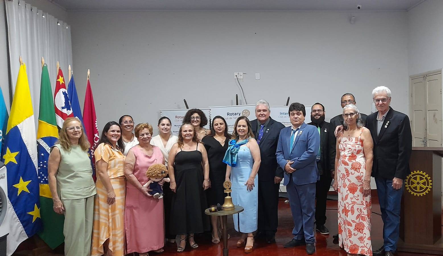 O governador Lelo Maset e esposa Cláudia, estiveram em visita oficial ao Rotary Club de Tanabi.