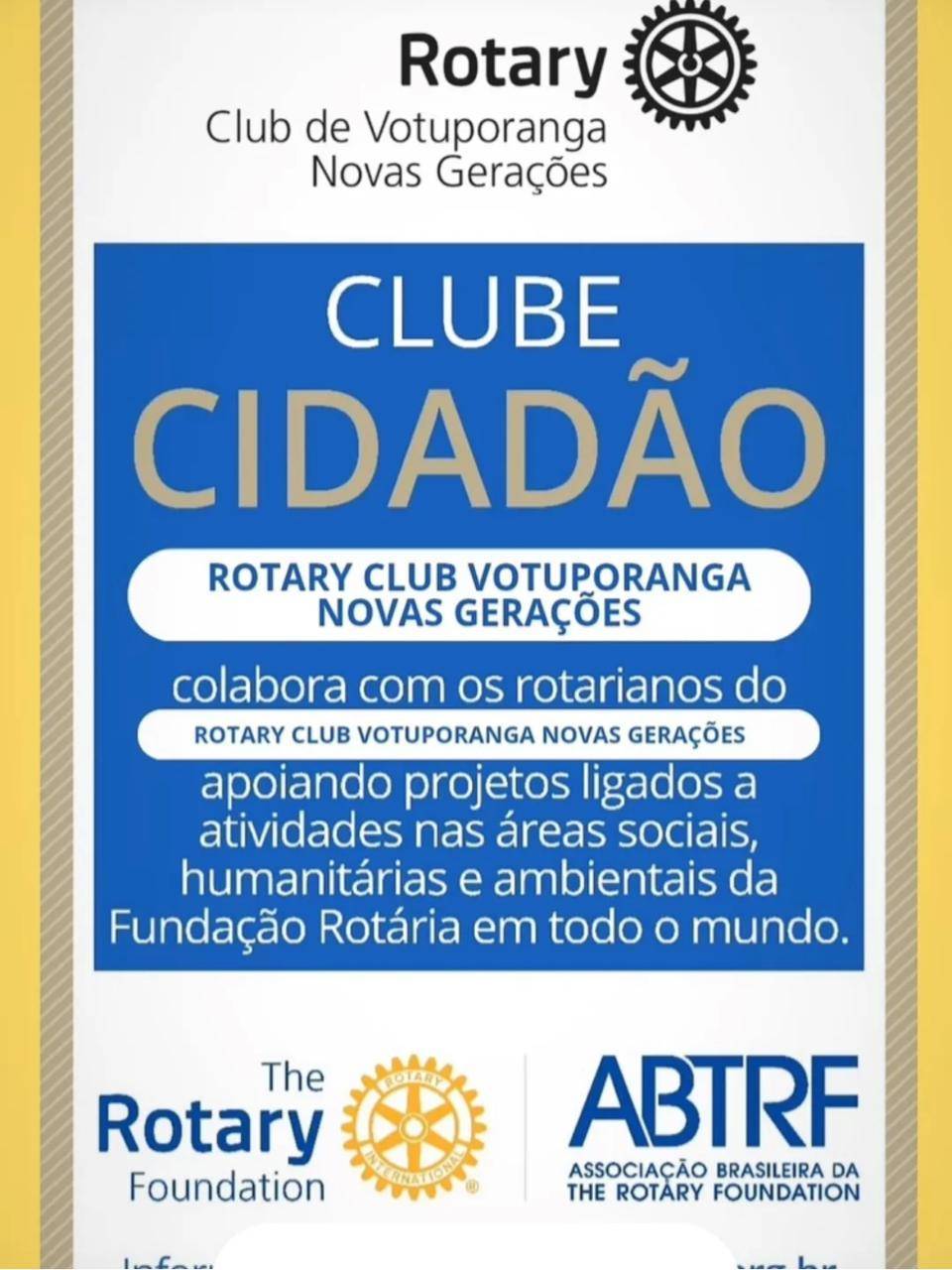 Rotary Club Votuporanga Novas Gerações É Club Cidadão 