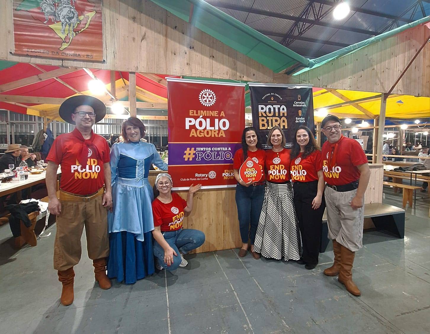 Ação da Pólio, na semana Farroupilha