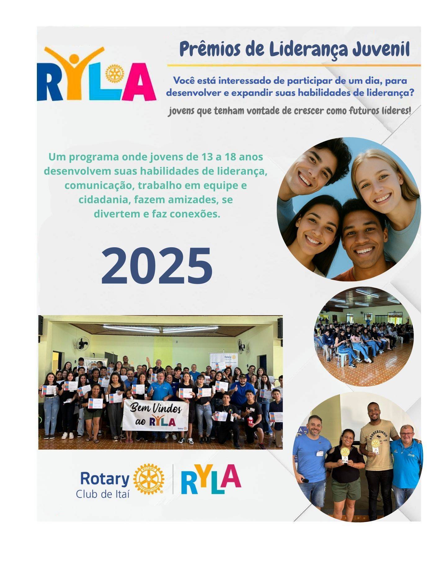 O RYLA – Rotary Youth Leadership Awards (Prêmios Rotários de Liderança Juvenil) 