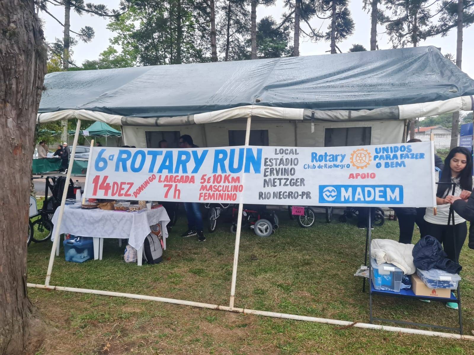 2ª Corrida da Bateria - promovida pelo 11º BIA - Rotary Club de Rio Negro presente.
