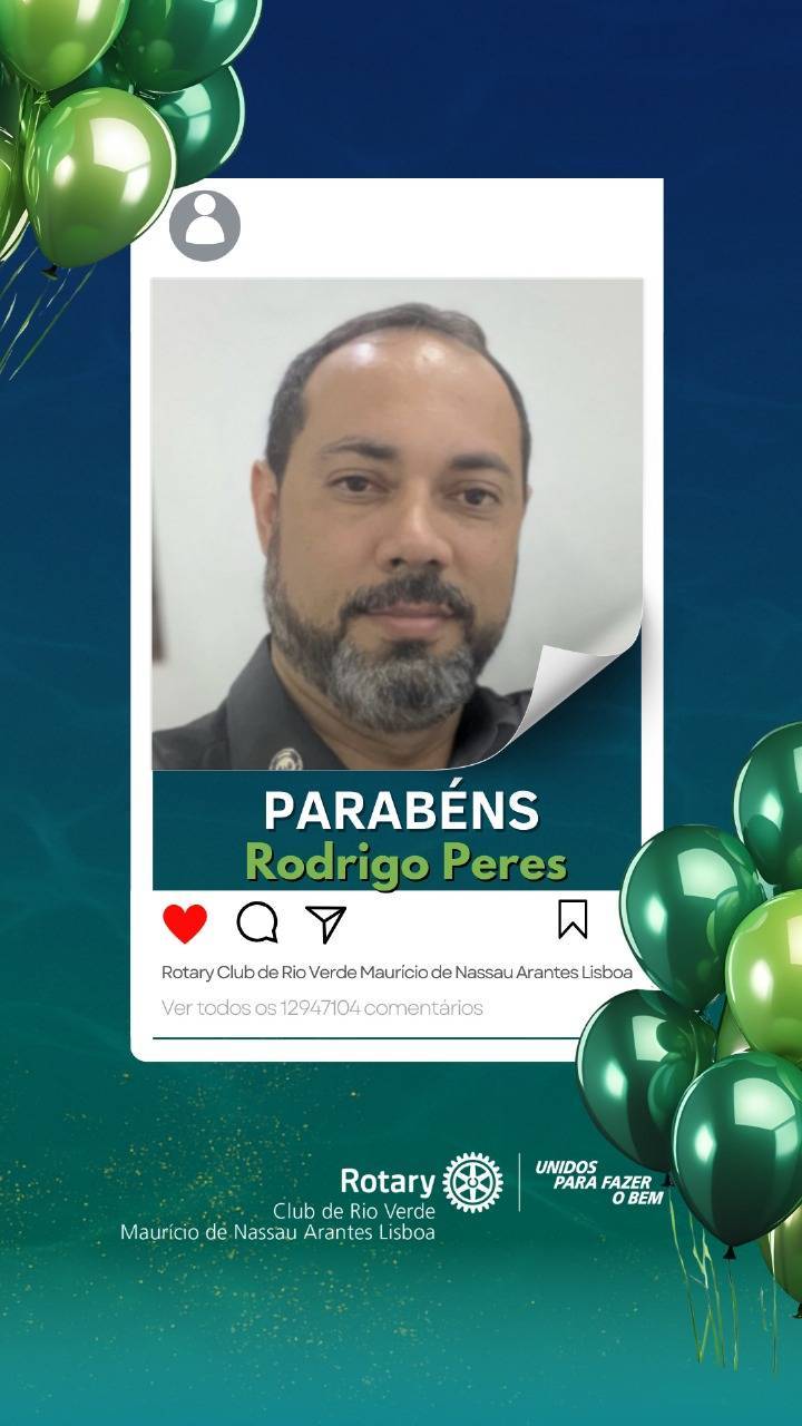 09 de Outubro – Aniversário do Companheiro Rodrigo Peres