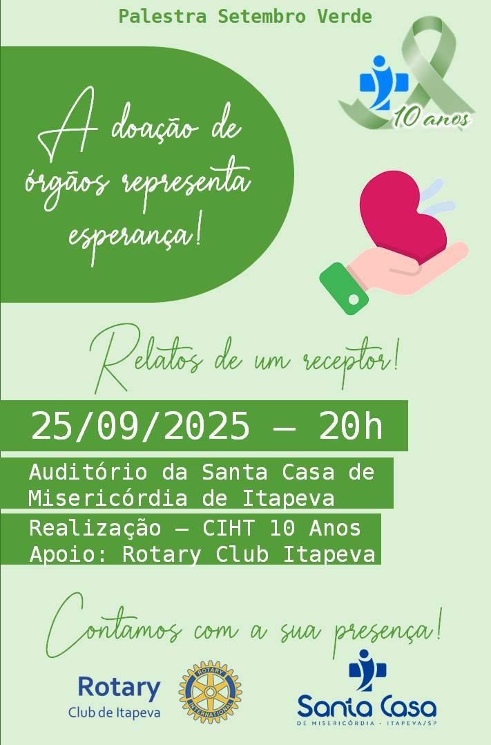 Doação de órgãos/ setembro verde 