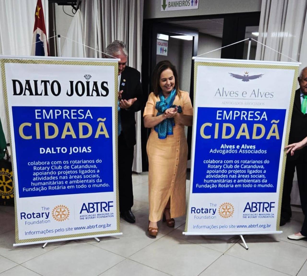 Rotary Club Catanduva Recebe Governador Lelo Maset e sua Esposa Claudia 