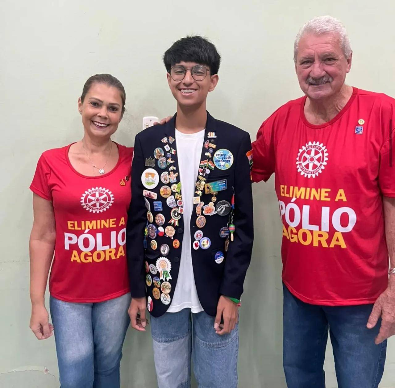 Jovem Intercambiário Sanskar Patwa Pronto para Ações da Pólio Plus