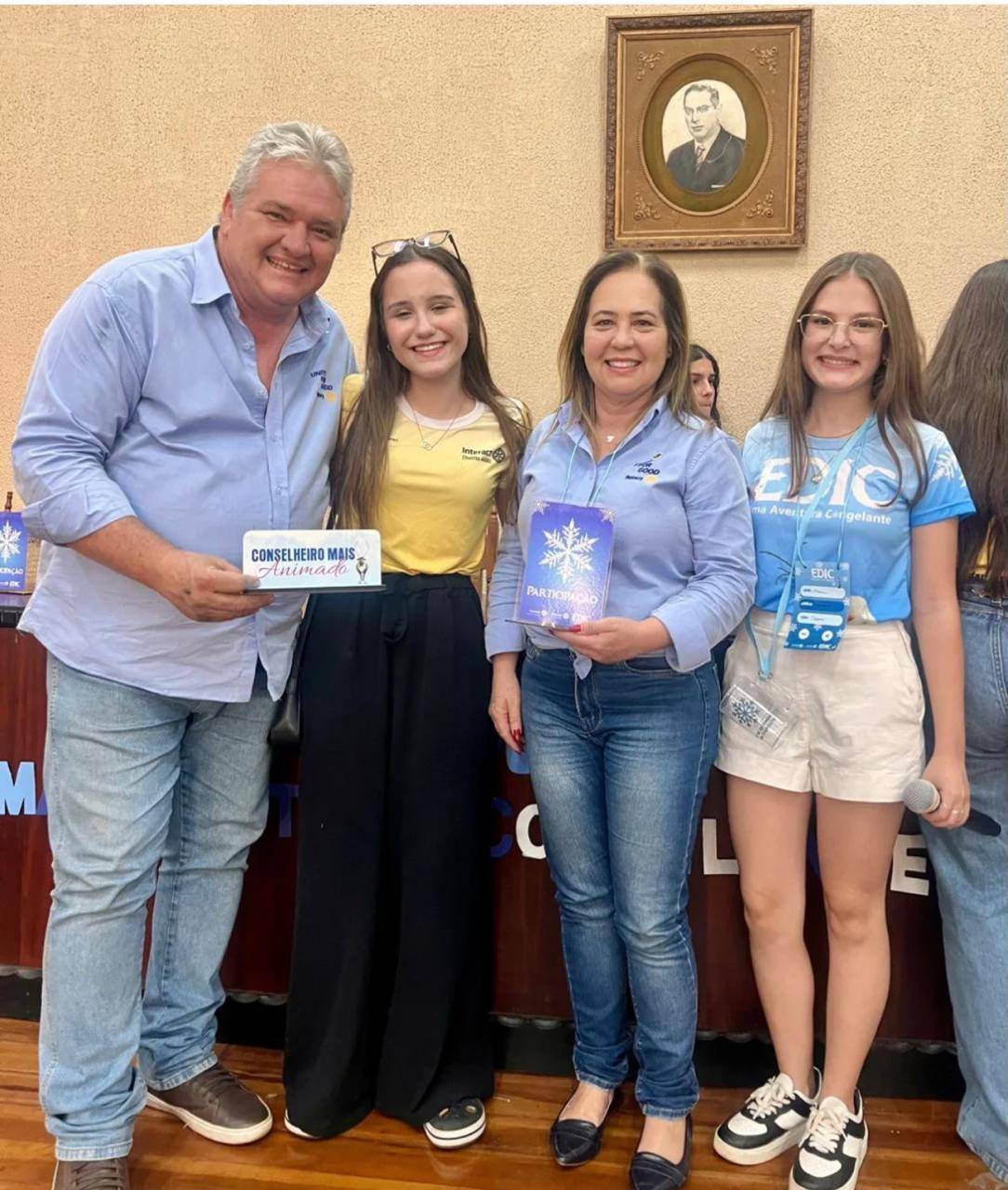 Governador Lelo Maset Eleito o Conselheiro mais Animado da EDIC em Itápolis