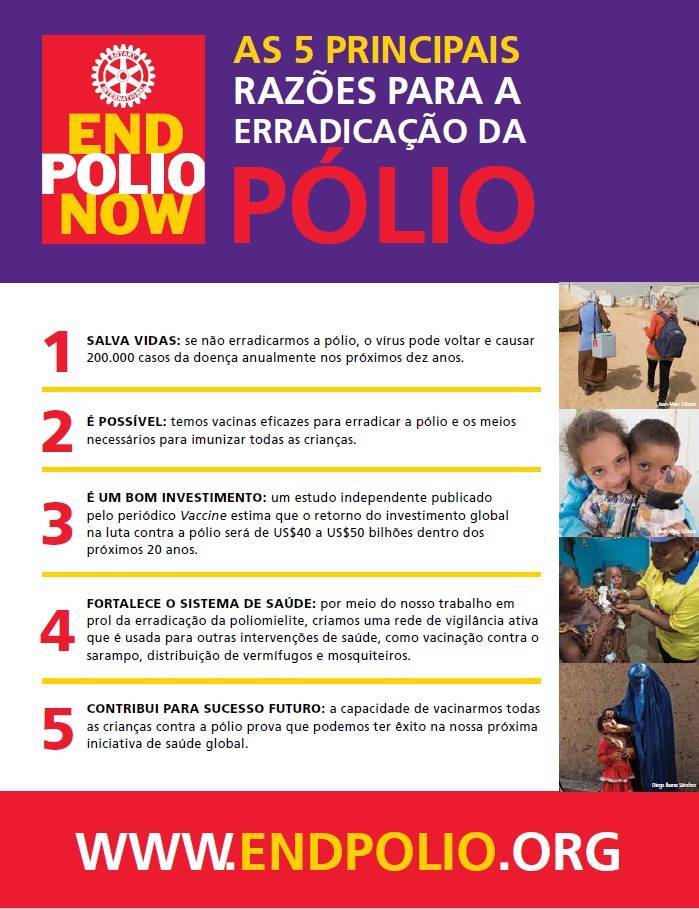 Erradicar a pólio é garantir um futuro mais justo, saudável e livre para todos.