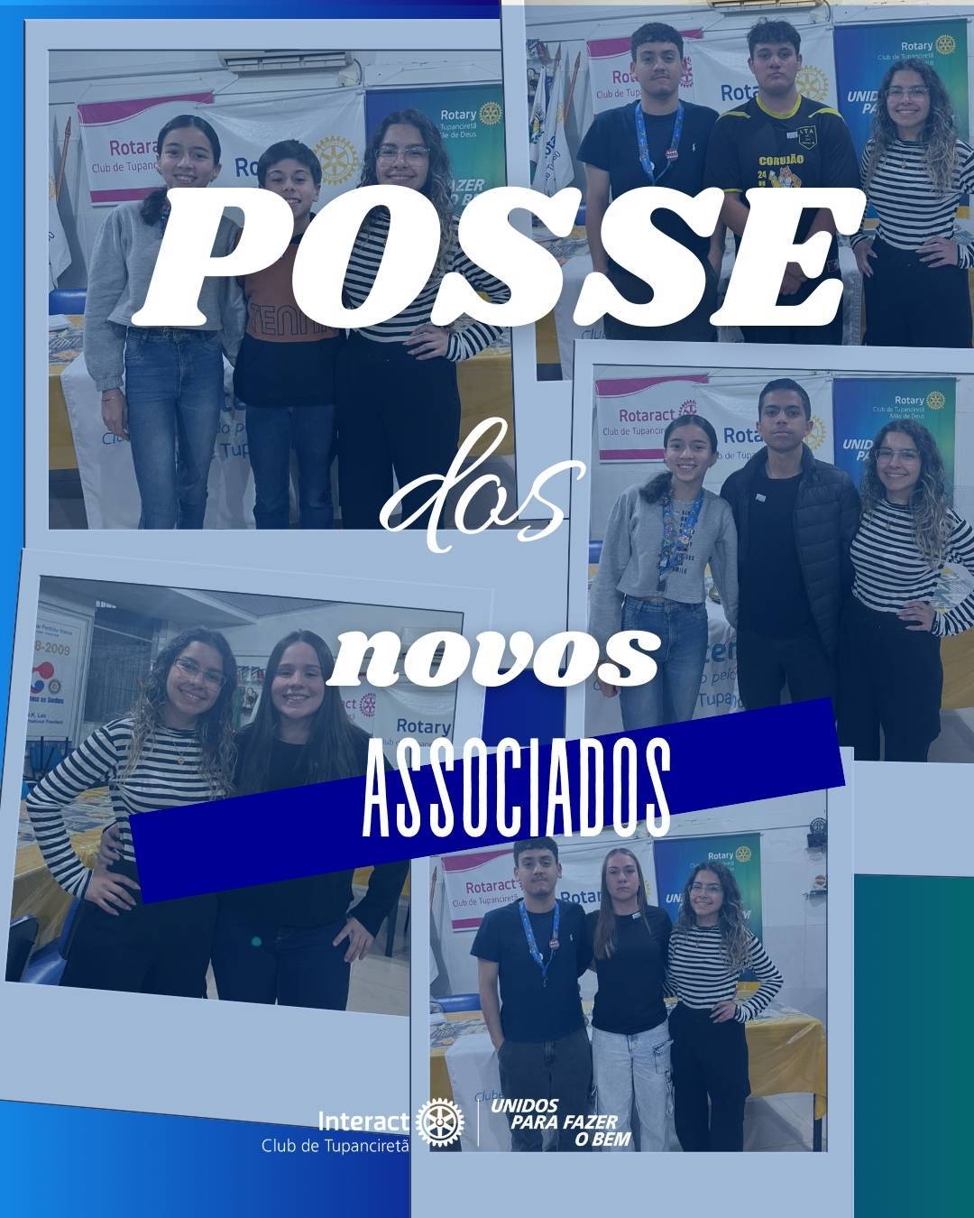 Posse dos novos associados ✨  No dia 25/09, vivemos um momento de grande alegria, a posse dos nossos novos associados!   Cada novo integrante que chega traz consigo sonhos, energia e a vontade de fazer a diferença. Juntos, somos mais fortes, e cada passo dado em direção ao servir é uma semente plantada para um futuro melhor. Sejam bem-vindos!  Com carinho, Interact Club de Tupanciretã! 💙  《》《》《》《》《》《》《》《》《》《》《》  #paratodosverem : Este post possui legenda alternativa para promover a inclusão social, para ter acesso basta ativar as funções de acessibilidade em seu celular.  #distrito4660 #interactbrasil #unidosparafazerobem