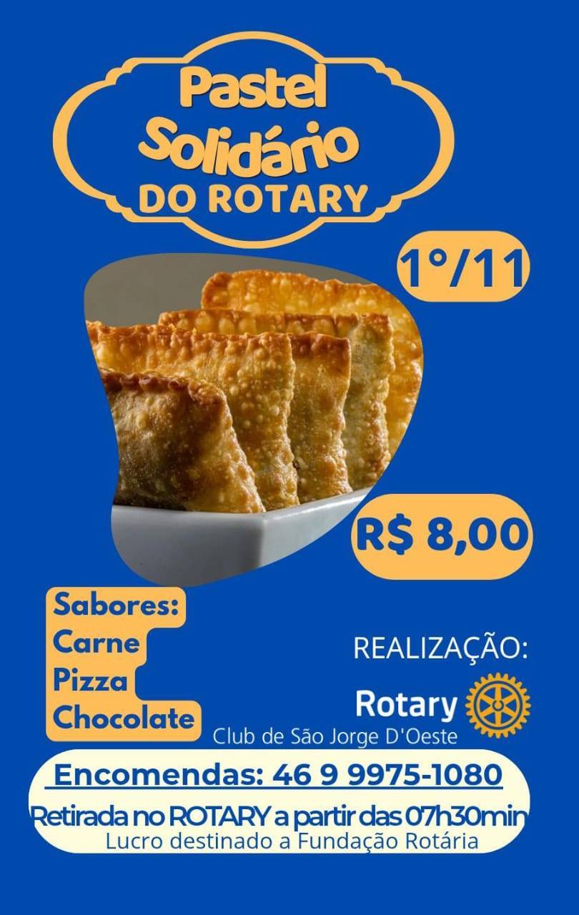 Pastel Solidário do Rotary Club de São Jorge D'Oeste.