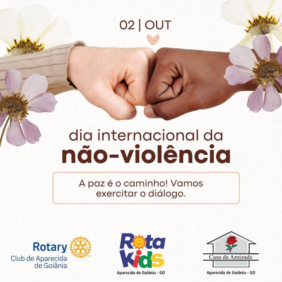 DIA INTERNACIONAL DA NÃO-VIOLÊNCIA !