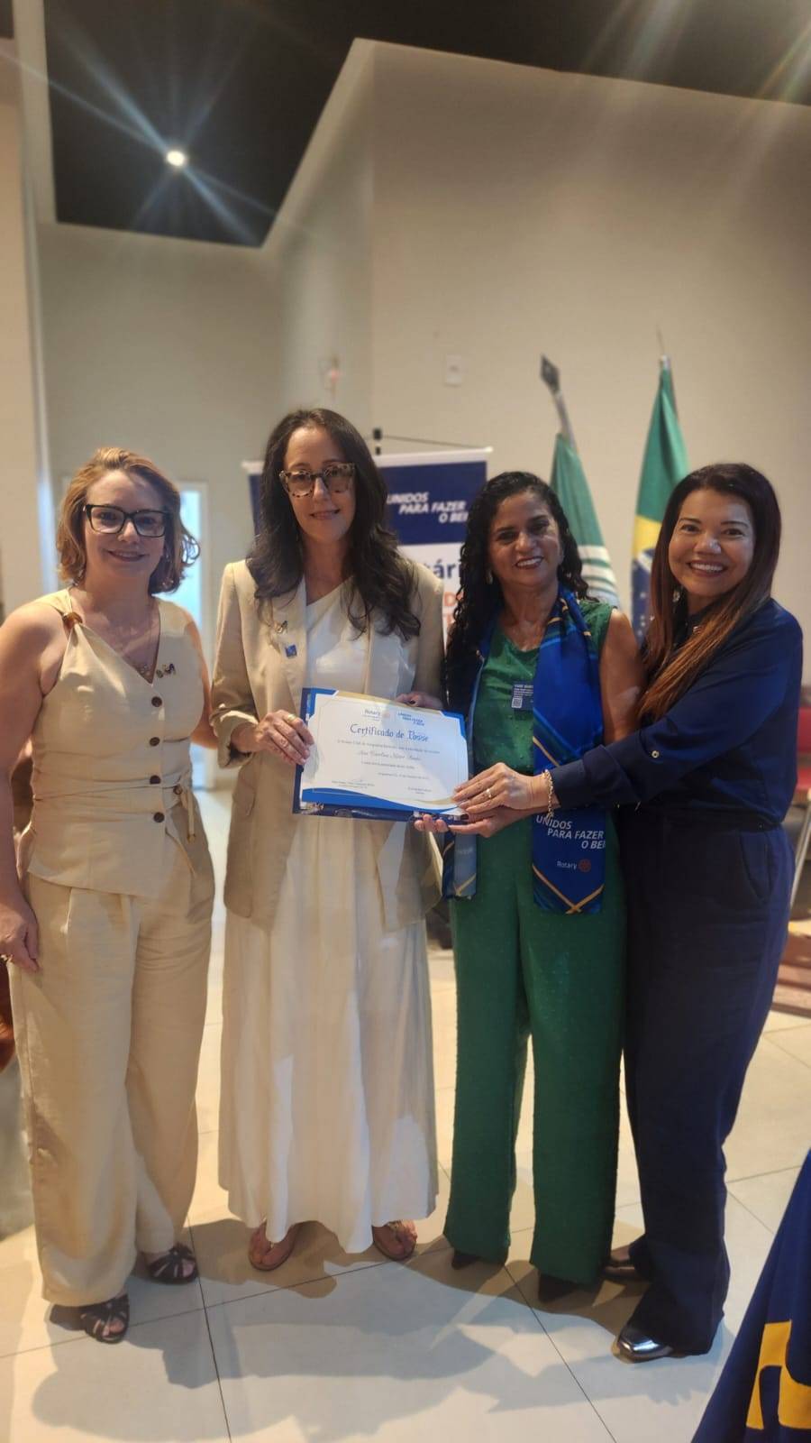 Posse da companheira Carolina  no Rotary Club Araguaina Inclusão