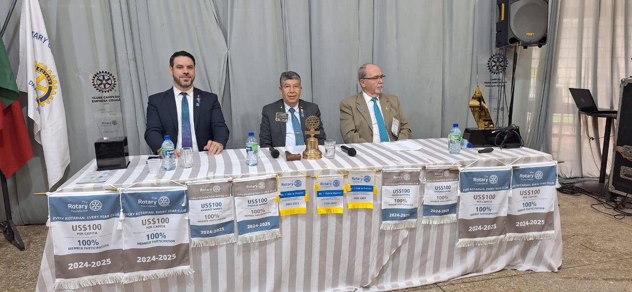 Composição da mesa que conduziu os trabalhos do seminário