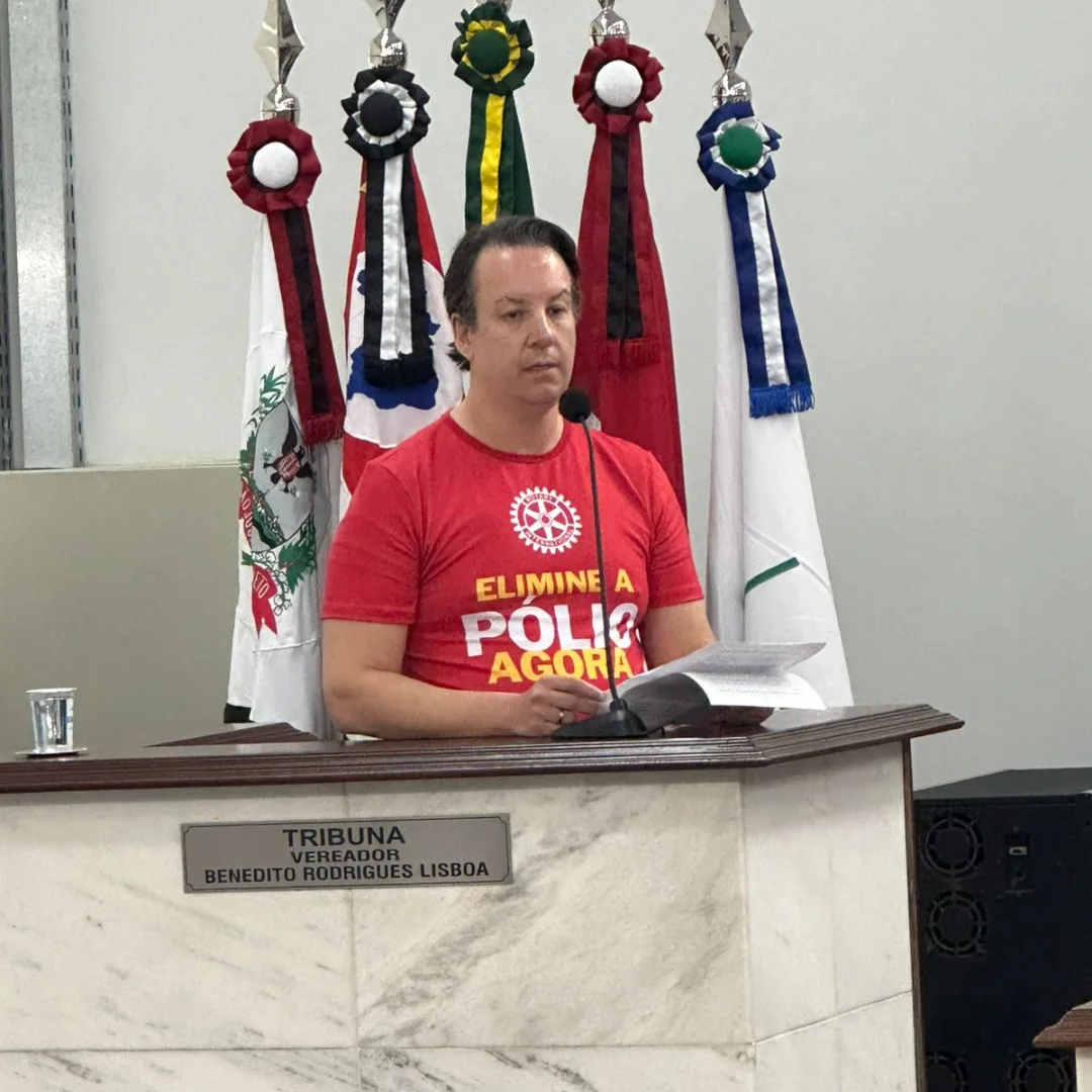 Rotary Eco de São José do Rio Preto Fala sobre Pólio na Câmara Municipal