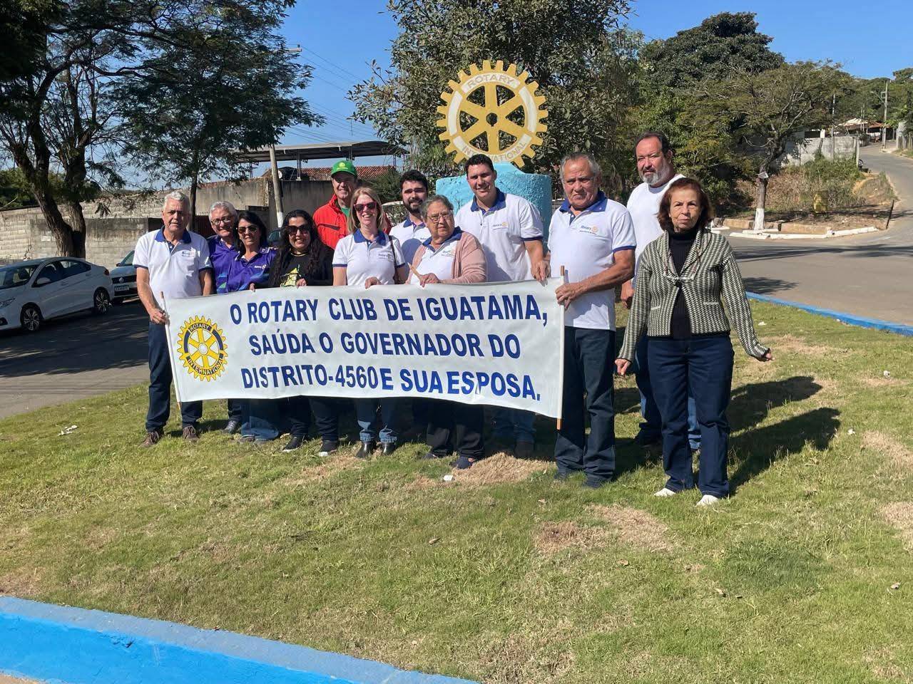 Rotary Club de Iguatama recebe visita oficial do governador Sebastião Valim.
