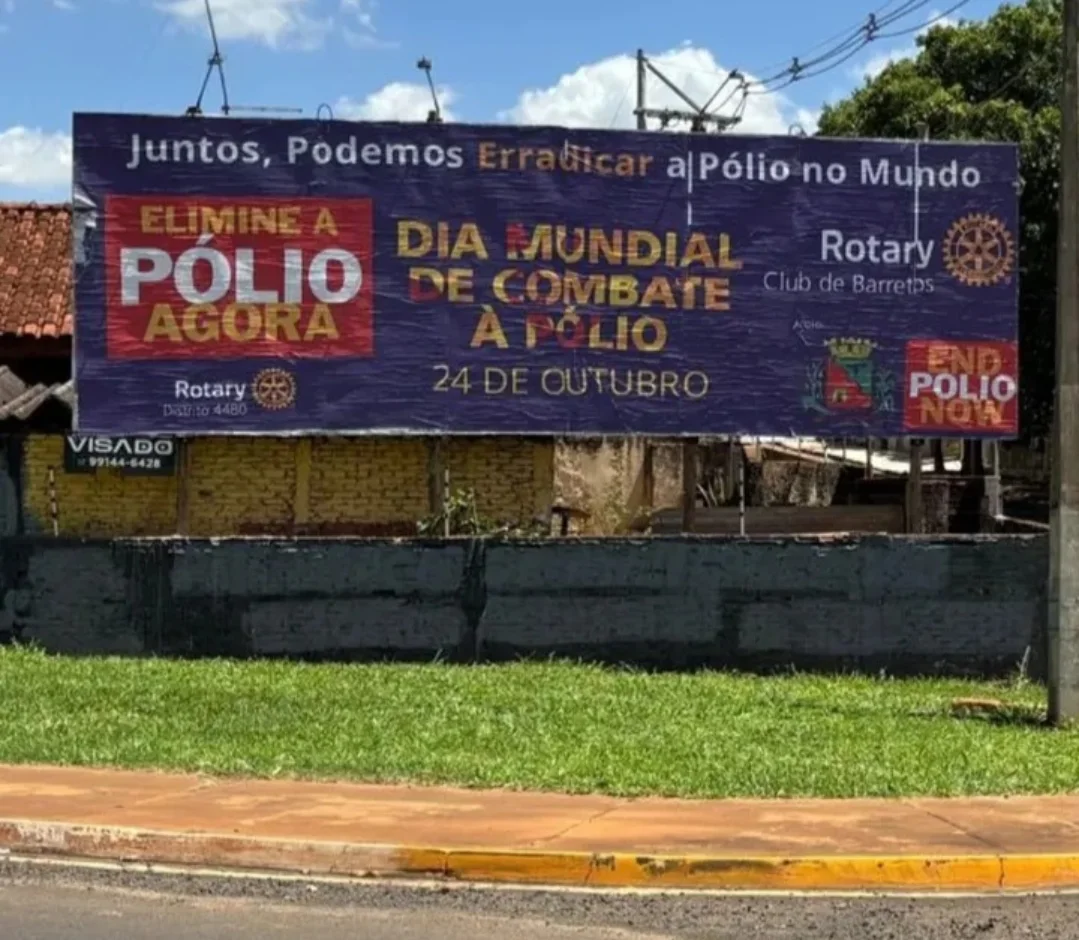 Rotary Club de Barretos intensifica campanha de conscientização sobre vacinação contra a pólio