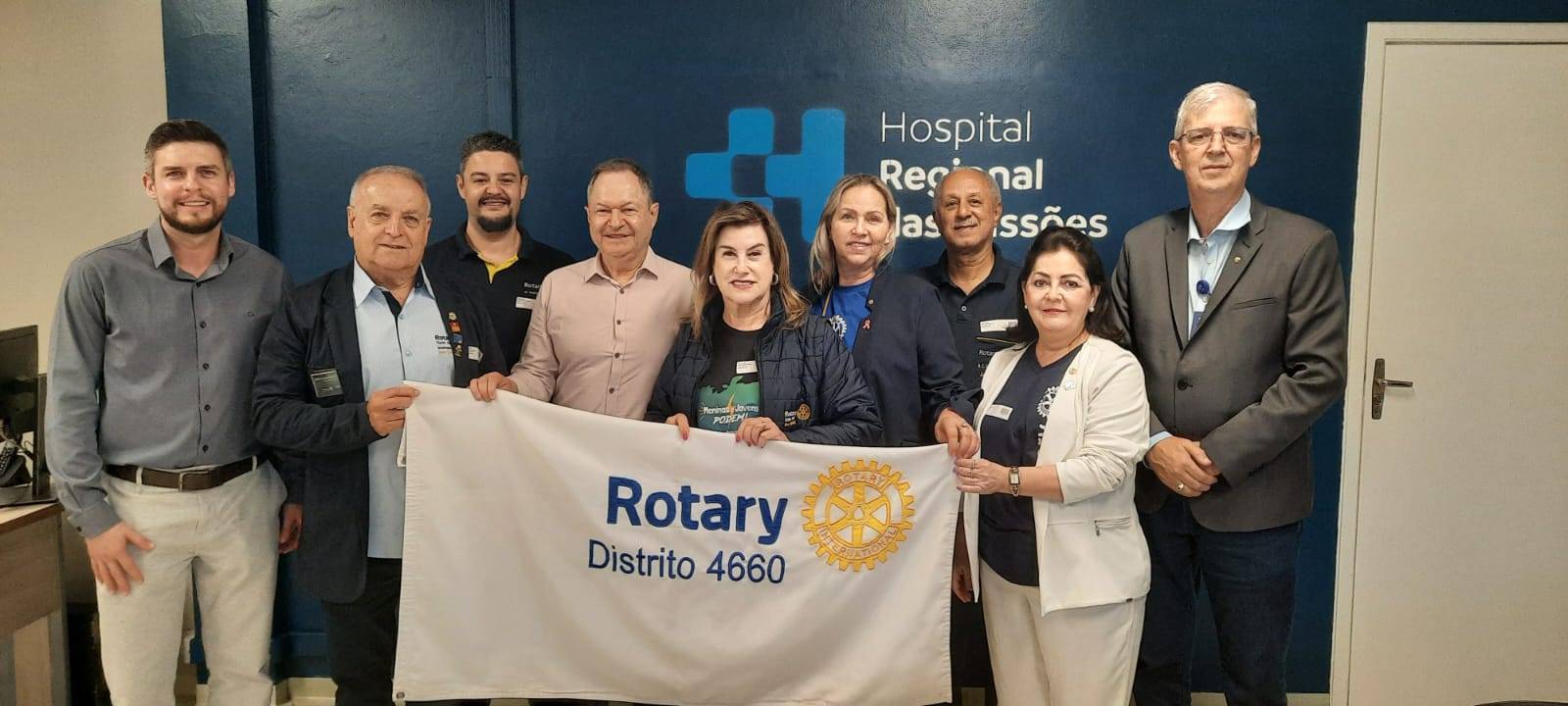 Governador João Francisco Estula Recepcionado pelo Provedor do Hospital Renato Salzano 