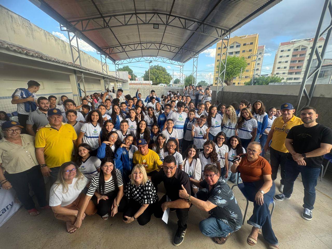 Palestra sobre a Pólio Plus na Escola Municipal Rotary de Mossoró