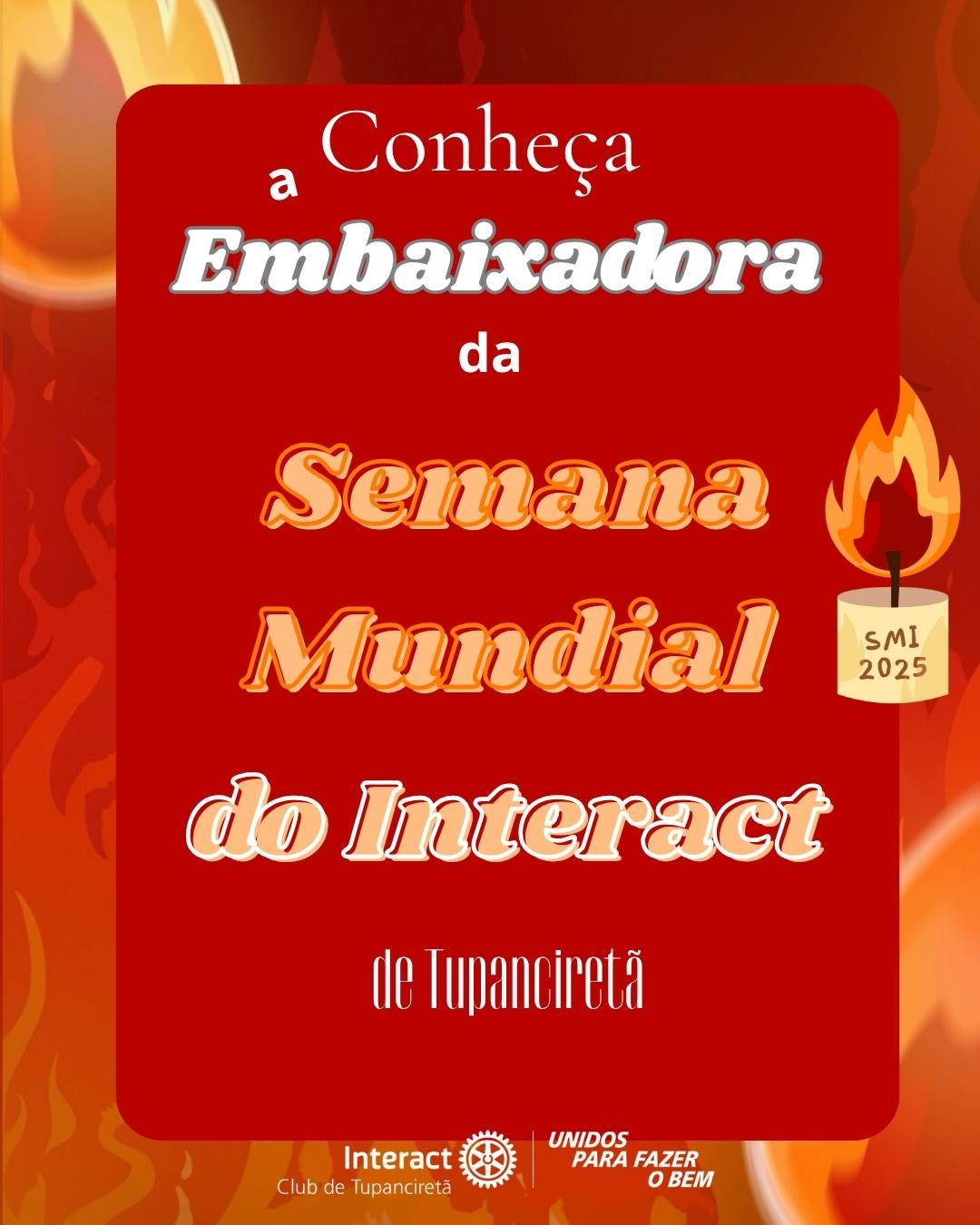 É com imensa alegria e orgulho que apresentamos Manuela Pinheiro, a Embaixadora da Semana Mundial do Interact 2025. 🔥✨  Ela será símbolo de liderança, união e empatia, valores que refletem o verdadeiro propósito de ser interactiano.   Desejamos uma boa sorte durante esta semana, que ela seja repleta de conquistas, aprendizado e momentos inesquecíveis!  Com carinho, Interact Club de Tupanciretã! ❤️‍🔥  《》《》《》《》《》《》《》《》《》《》《》  #paratodosverem : Este post possui legenda alternativa para promover a inclusão social, para ter acesso basta ativar as funções de acessibilidade em seu celular.  #distrito4660 #interactbrasil #unidosparafazerobem