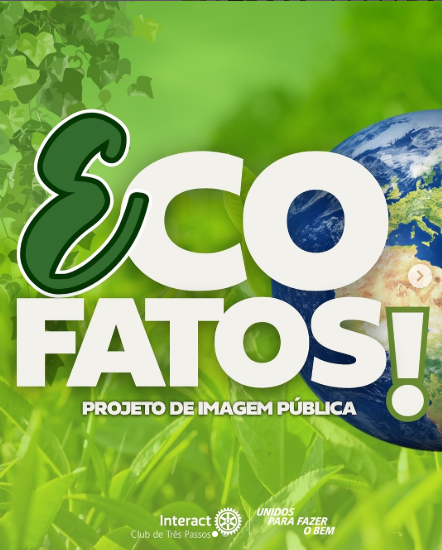 EcoFatos 💚  Um novo projeto de imagem pública do Interact Club de Três Passos que vai trazer, toda semana, curiosidades e dicas sobre sustentabilidade. Nosso objetivo é mostrar como pequenas atitudes do dia a dia como cuidar de plantas, separar corretamente o lixo ou adotar hábitos mais conscientes podem gerar grandes impactos positivos para o meio ambiente!!  A ideia é conscientizar, inspirar e estimular práticas sustentáveis que podem ser aplicadas na escola, na comunidade e até dentro de casa.  Com carinho, Interact Club de Três Passos 💚  #paratodosverem :Esse post possui legenda alternativa para promover a inclusão social. Para acessá-lo, ative as configurações na função de acessibilidade no seu dispositivo.  #InteractClub #Interact #Rotary #GenteQueFaz #UnidosParaFazerOBem #Ecofatos #Sustentabilidade
