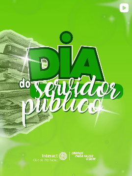 Dia do Servidor Público! 💚  Hoje, 28 de outubro, celebramos o Dia do Servidor Público, uma data para reconhecer e agradecer a todos os profissionais que dedicam seu trabalho ao bem da comunidade.  Com compromisso, empatia e dedicação, esses servidores fazem a diferença todos os dias!  Com carinho, Interact Club de Três Passos!! 💚  #paratodosverem: este post possui legenda alternativa para promover a inclusão social. Para ativá-la, basta ajustar as configurações de acessibilidade no seu celular.  #DiaDoServidorPúblico #InteractTP #ServiçoComPropósito #Gratidão #Companheirismo #LiderançaJuvenil #OrgulhoDeSerInteract