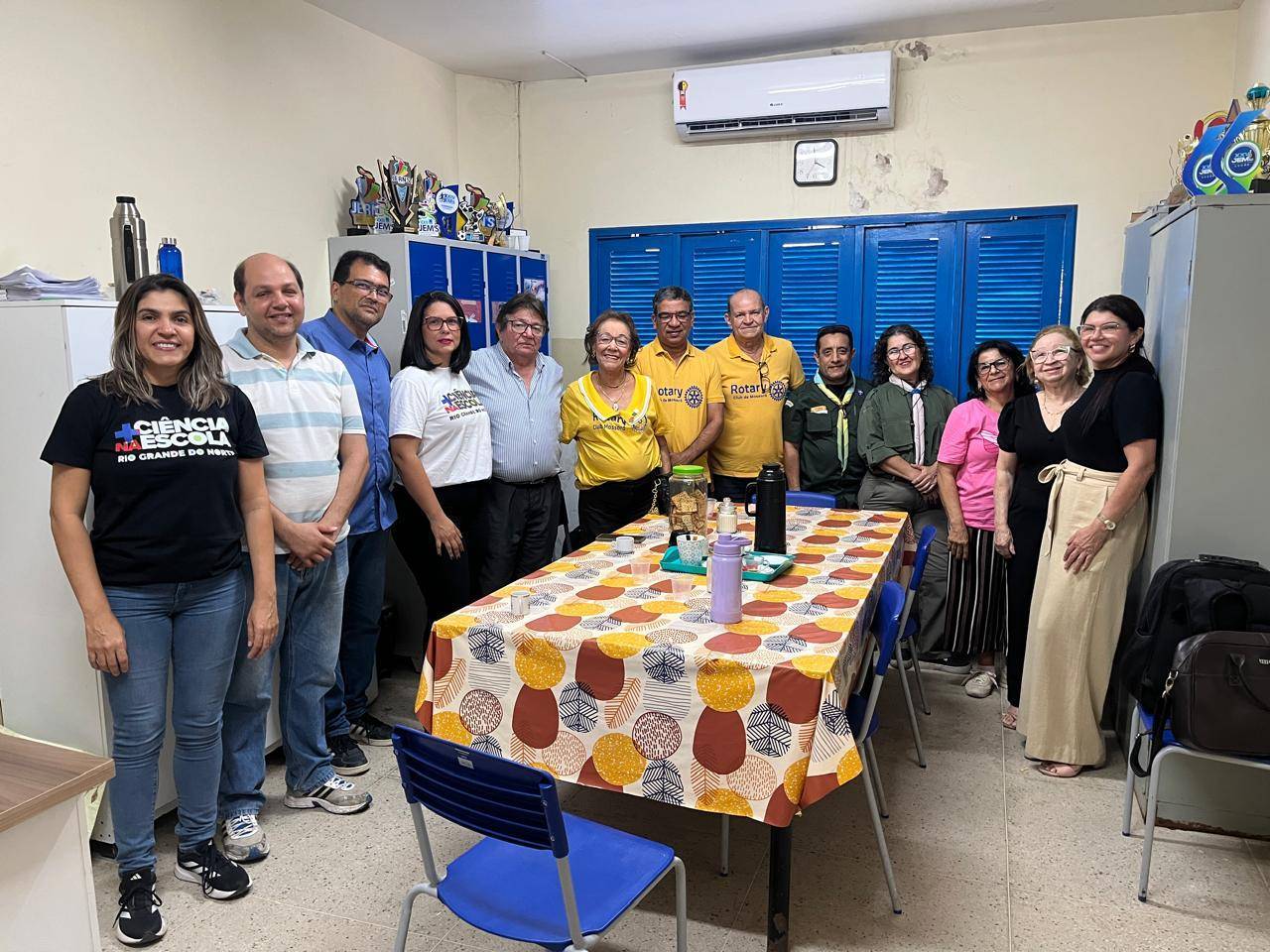 Inauguração do laboratório + Ciência na Escola, na Escola Municipal Rotary de Mossoró