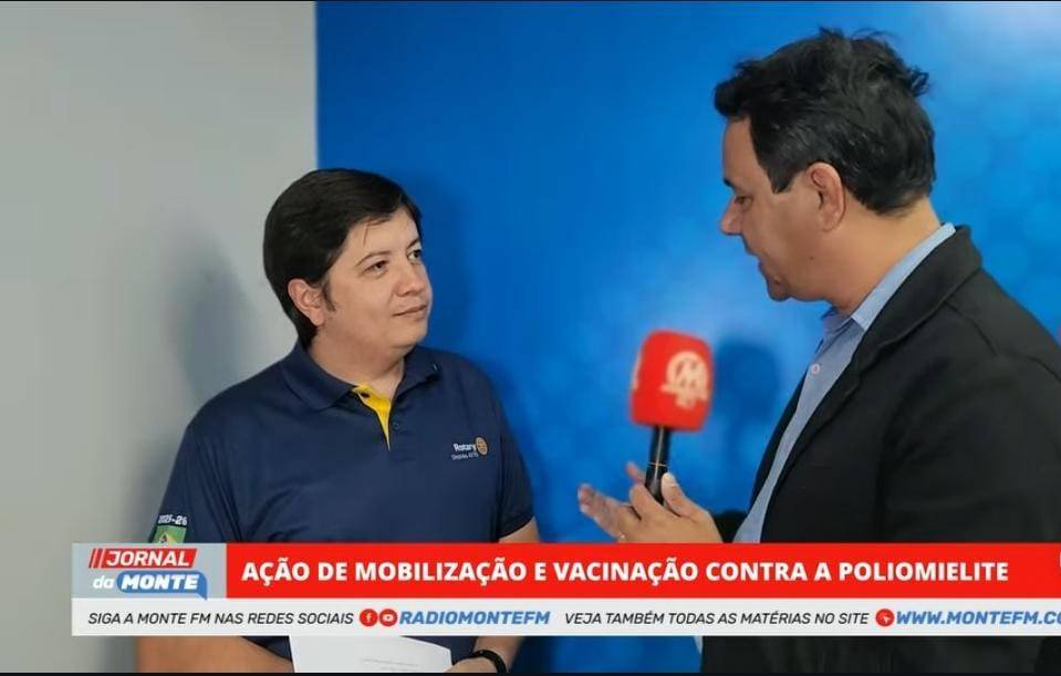 Diretor de Imagem Pública fala sobre o Dia Mundial de Combate a Pólio em entrevista à Rádio Monte FM.