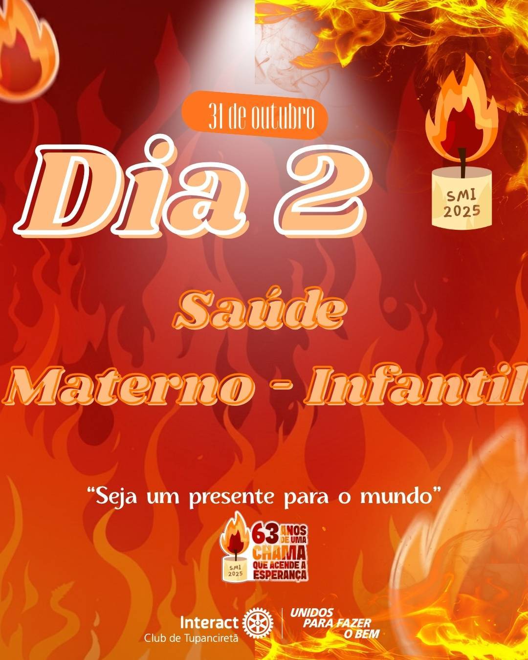No segundo dia da SMI 2025, relembramos com carinho a ação voltada à Saúde Materno-Infantil, uma iniciativa que aqueceu corações e espalhou cuidado. 🤱🍼 O Interact Club de Tupanciretã realizou a entrega de kits para gestantes no Hospital de Caridade Brasilina Terra, levando amor, acolhimento e esperança para cada nova vida que está por vir. 💖  Cada gesto, por menor que pareça, é capaz de transformar o mundo, e ser um verdadeiro presente para ele. 🌟 “Seja um presente para o mundo.” 🌟  Com carinho, Interact Club de Tupanciretã! ❤️‍🔥  《》《》《》《》《》《》《》《》《》《》《》  #paratodosverem : Este post possui legenda alternativa para promover a inclusão social, para ter acesso basta ativar as funções de acessibilidade em seu celular.  #distrito4660 #interactbrasil #unidosparafazerobem