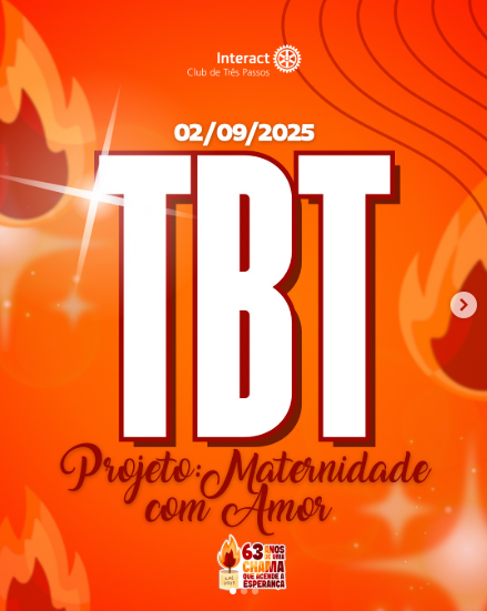 TBT Maternidade com amor ❤️  TBT de um projeto marcado pela empatia e pelo compromisso com o bem-estar das mães da nossa comunidade. O “Maternidade com Amor” teve como objetivo oferecer apoio, carinho e acolhimento a mulheres em diferentes fases da maternidade, reforçando o valor do cuidado e da solidariedade. Cada gesto, doação e sorriso fez desse momento uma experiência de aprendizado e de serviço com propósito 🔥  Com carinho, Interact Club de Três Passos ❤️  #paratodosverem : Esse post possui legenda alternativa para promover a inclusão social, para acessá-la basta ativar as funções de acessibilidade em seu celular.  #TBT #MaternidadeComAmor #ProjetoSocial #ServirTransforma #Interact
