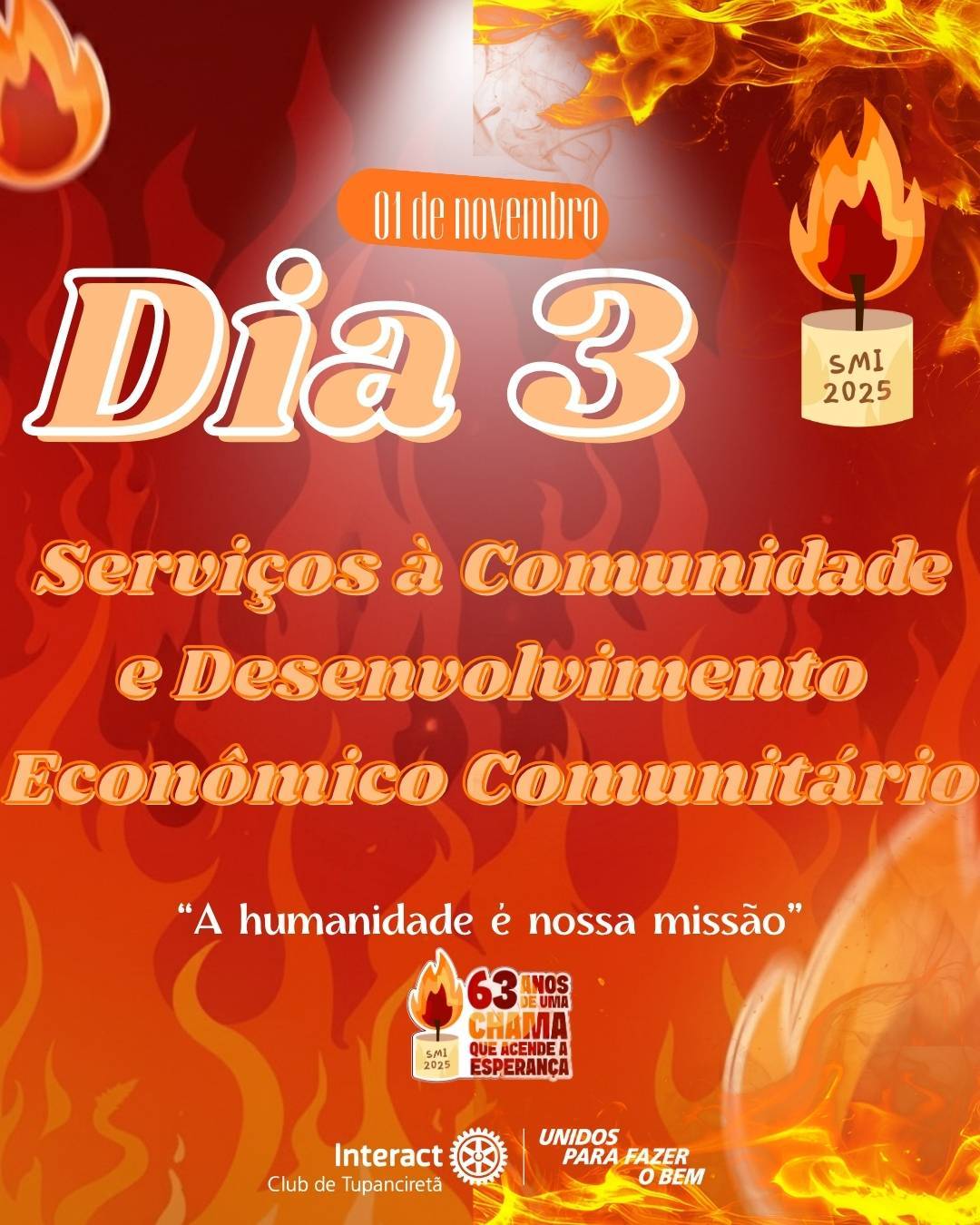 No terceiro dia da SMI 2025, refletimos sobre a importância do emprego na juventude, uma fase que representa autonomia, amadurecimento e propósito. 💼 O trabalho é o solo fértil onde sonhos se constroem, e cada jovem que encontra espaço para exercer seu talento fortalece o desenvolvimento da comunidade e acende novas possibilidades para o futuro.   O Interact Club de Tupanciretã acredita que apoiar a juventude é nutrir esperança e transformar realidades, porque quando um jovem floresce, todo o mundo floresce junto.   Com carinho, Interact Club de Tupanciretã! ❤️‍🔥  《》《》《》《》《》《》《》《》《》《》《》  #paratodosverem : Este post possui legenda alternativa para promover a inclusão social, para ter acesso basta ativar as funções de acessibilidade em seu celular.  #distrito4660 #interactbrasil #unidosparafazerobem