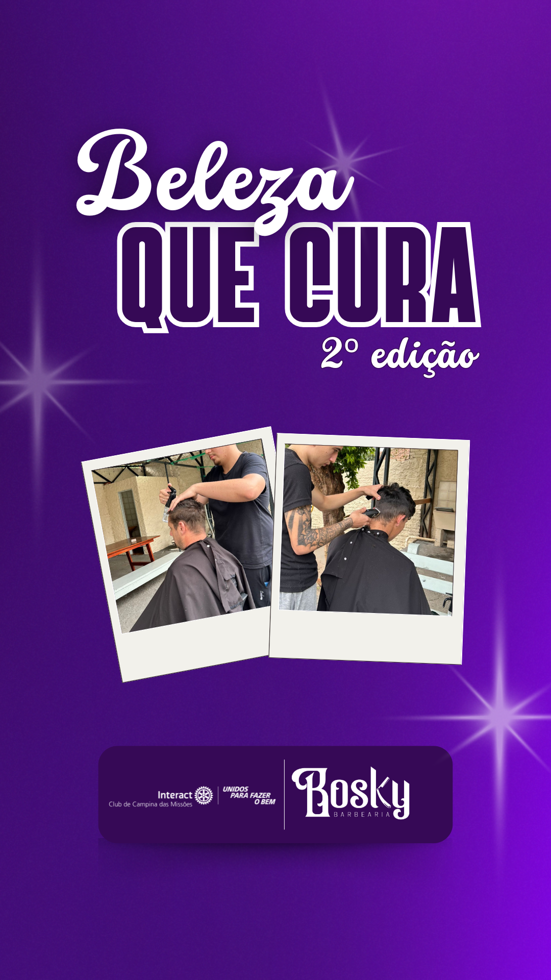 No dia 20 de outubro de 2025, a segunda edição do Beleza que Cura chegou ao Hospital Campina das Missões para lembrar que cuidado também pode ser abraço em forma de gesto. 💛✂️  Com a parceria maravilhosa da Barbearia Bosky e do @rotaract.cdm cada corte de cabelo veio acompanhado de algo que a gente acredita muito: escuta, afeto e respeito pela saúde mental. Entre uma tesourada e outra, abrimos sorrisos, jogamos cartas, trocamos histórias e conhecemos um pouquinho do mundo de cada pessoa que estava ali. 🃏✨  Teve reencontro, teve olhar cansado que encontrou descanso novamente, teve conversa boa que aqueceu o coração. Porque quando a gente cuida do visual com amor, a alma também se sente acolhida. 🌿🫶  Gratidão imensa à equipe do hospital, à galera da Bosky e os nossos rotaractianos que colocou o coração nas mãos, e a cada pessoa que confiou em nós para viver esse momento mais uma vez. Vocês nos lembram, todos os dias, que gentileza também cura. 🤍  Que venham mais encontros assim: simples, verdadeiros e cheios de humanidade.  #paratodosverem: Este post contém legenda alternativa para promover a inclusão social, para ter acesso a esta legenda basta você ativar as funções de acessibilidade em seu celular.