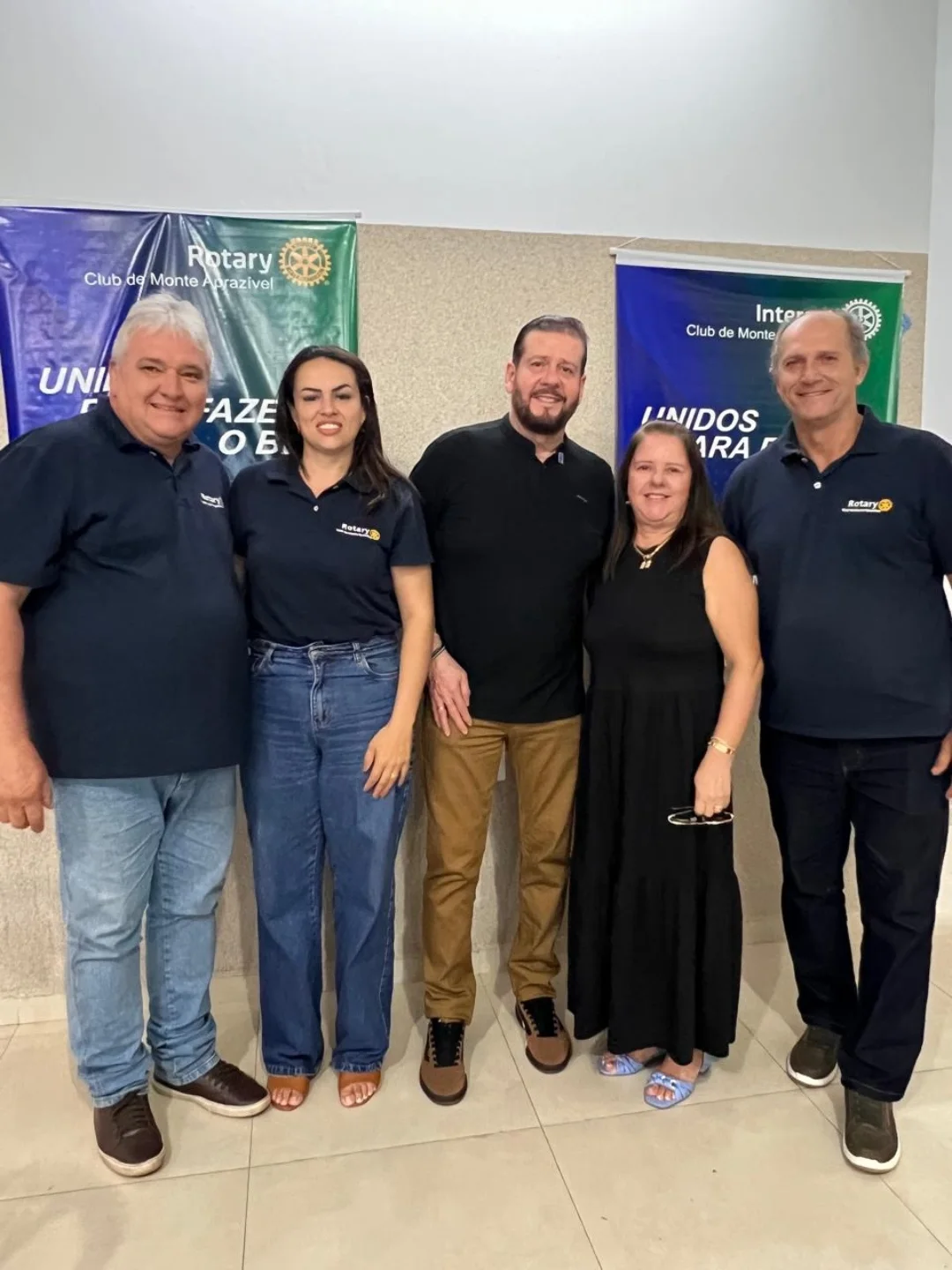 Governador do Distrito 4480 participa de reunião do Rotary Club de Monte Aprazível, seu clube de origem