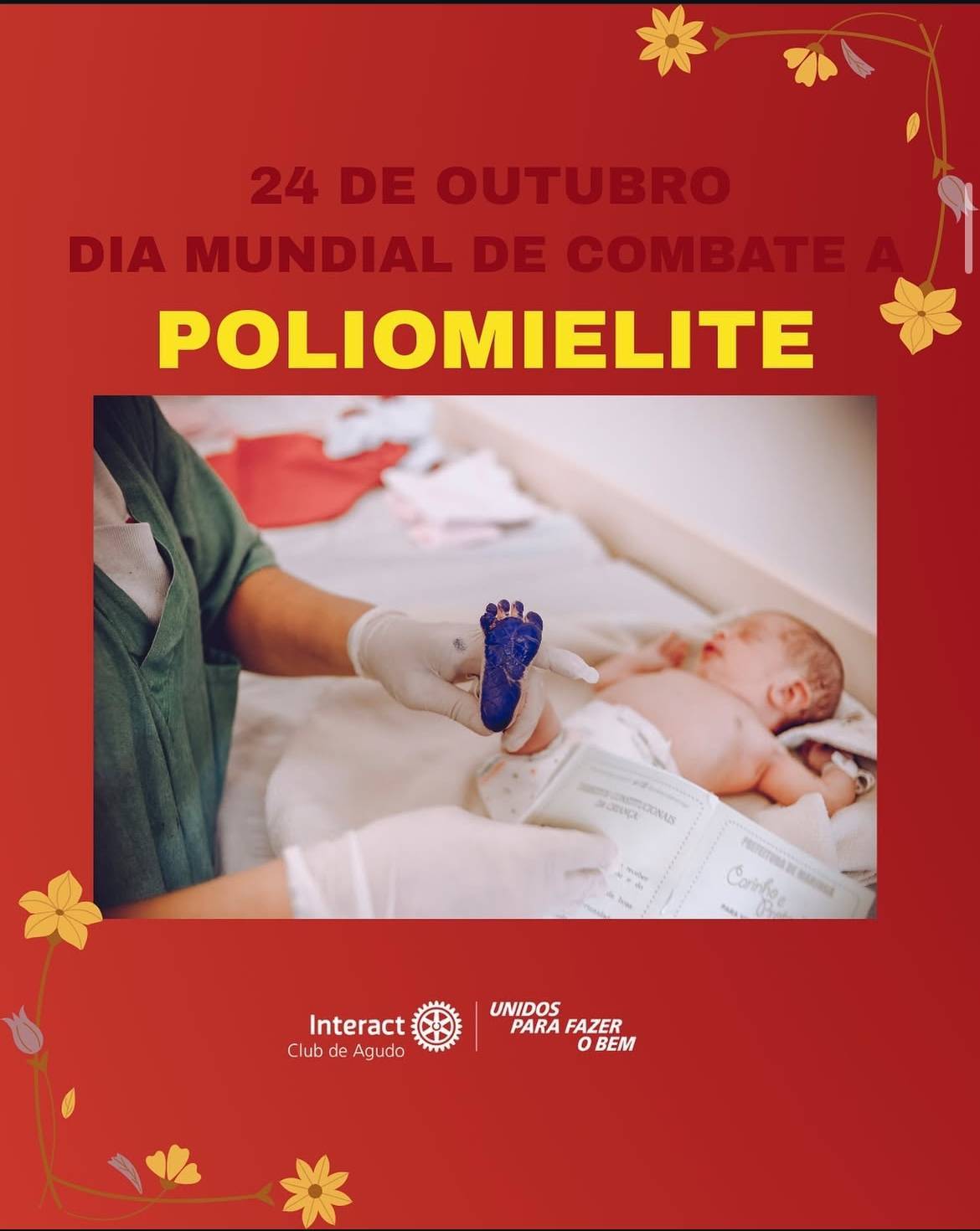 ✨ Combate à Poliomielite ✨  A poliomielite é uma doença grave que pode causar paralisia permanente, principalmente em crianças, e por isso a vacinação é fundamental para sua erradicação. O Interact Club de Agudo reforça a importância da conscientização e da imunização como forma de proteger a todos. Juntos, podemos contribuir para um futuro livre da pólio, apoiando campanhas de vacinação e divulgando informações sobre essa causa tão importante. 💉🌍  — Interact Club de Agudo  #paratodosverem : Este post possui legenda alternativa para promover a inclusão social, para acessar basta ativar as funções acessibilidade em seu celular.  #interactbrasil #poliomielite #distrito4660