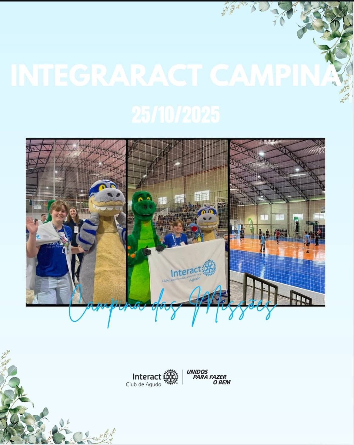 🌟 INTEGRARACT CAMPINA 2025 🌟  No dia 25 de outubro, o Interact Club de Agudo marcou presença no INTEGRARACT CAMPINA, um evento repleto de ENERGIA, UNIÃO e MUITA DIVERSÃO! Representando com orgulho o nosso município de Agudo, fomos com o tema dos DINOSSAUROS, mostrando que o espírito interactor é simplesmente PRÉ-HISTÓRICO de tão forte! 🦖💚  Durante o evento, além de muitas risadas e novas amizades, escolhemos o VÔLEI como o esporte que agitou nossa equipe — e foi pura EMOÇÃO!  O Integraract foi, sem dúvida, uma experiência INESQUECÍVEL, que reforçou o companheirismo, a amizade e o verdadeiro significado de ser um INTERACTIANO! 💫  @sedecte_agudo 🦖✨  #paratodosverem : Este post possui legenda alternativa para promover a inclusão social, para acessar basta ativar as funções acessibilidade em seu celular.  #interactbrasil #distrito4660 #integraract