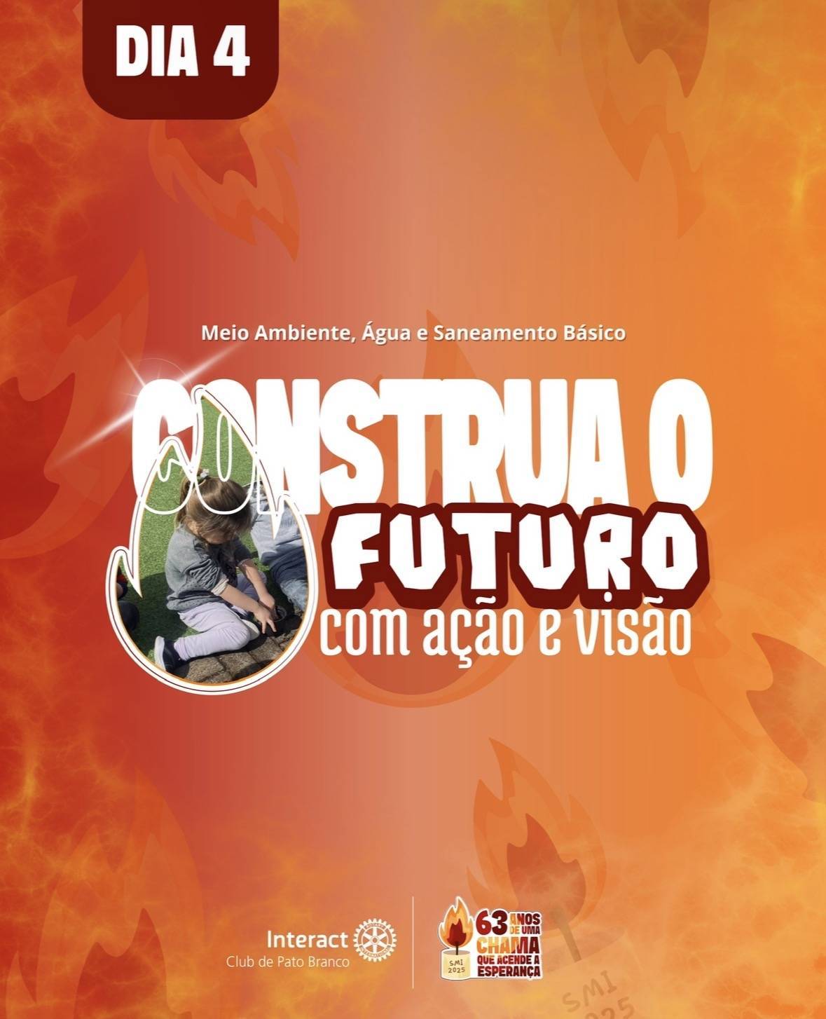 Pequenas atitudes de hoje podem transformar o amanhã. Pensando em um futuro mais verde e consciente, o Interact Club de Pato Branco promoveu uma ação especial, no dia 02 de novembro de 2025: arrecadamos mudas de alimentos e as levamos até a CMEI Nestor Ostapiv, onde ensinamos as crianças a plantar e cuidar de suas próprias plantas.  Para mais informações do projeto acesse: https://www.instagram.com/p/DQj6HyEkffl/?igsh=MXVoemZwb3hvZndy