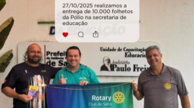 27/11/2025 Pólio Entrega de 10.000 folhetos