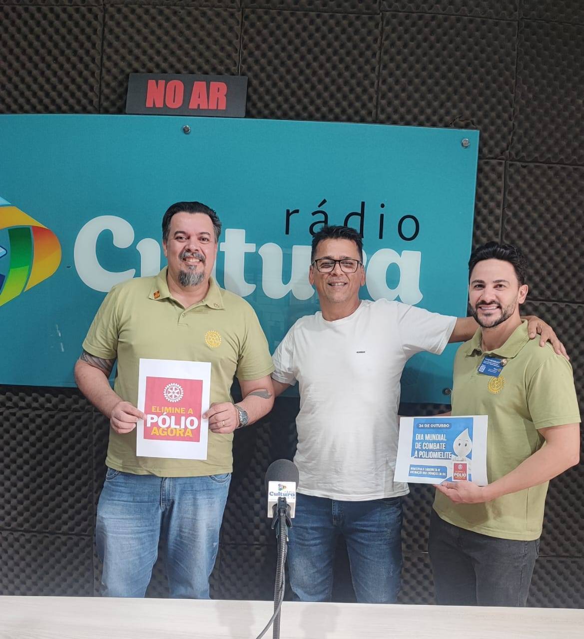 Divulgação Combate à Pólio na Rádio Cultura de Medianeira