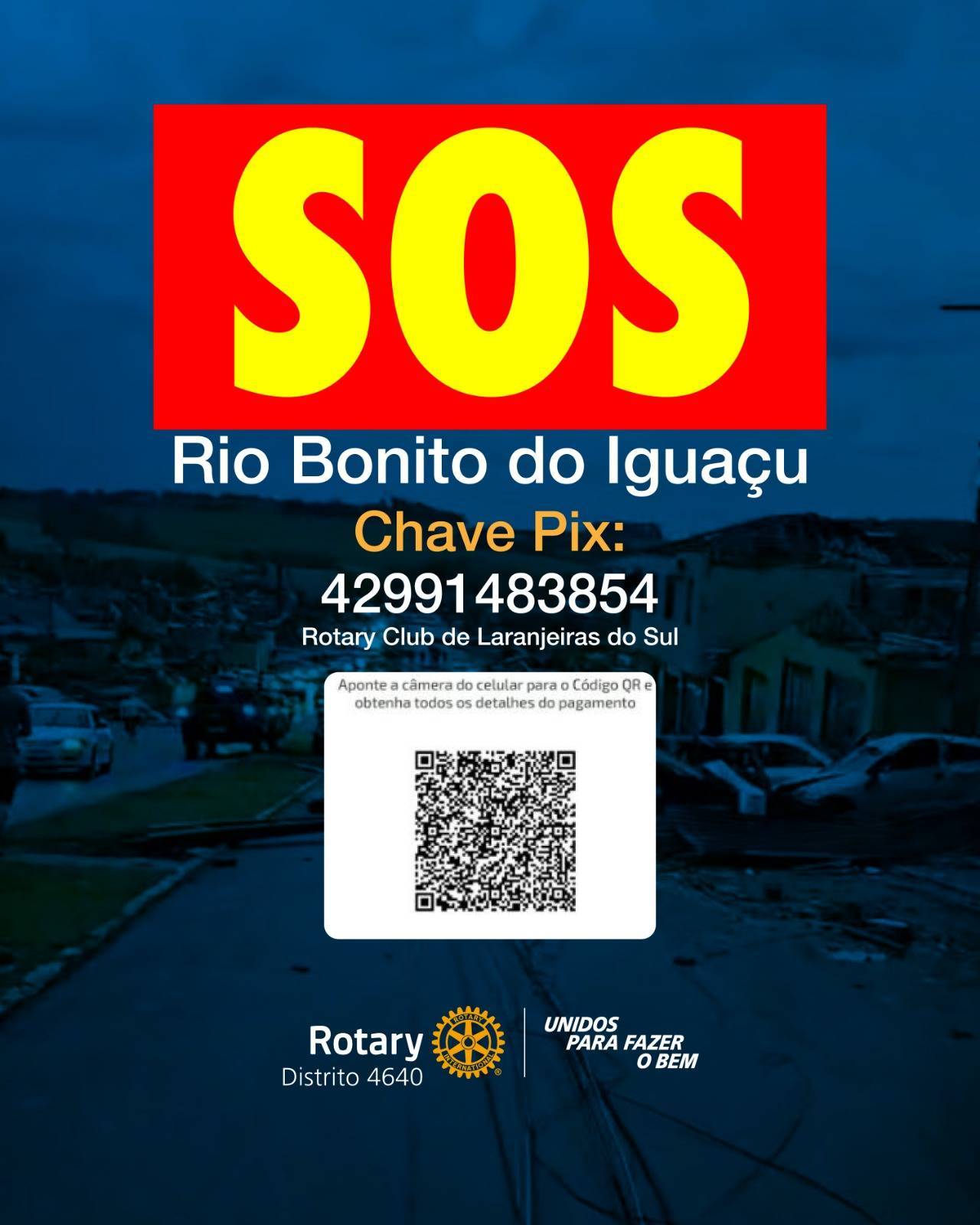 DISTRITO 4640 SOLICITA DOAÇÕES PARA RIO BONITO DO IGUAÇU