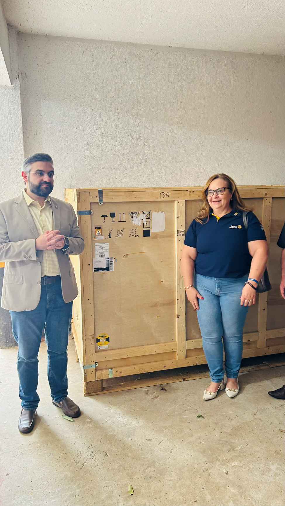 Imagem do dia posterior à chegada do equipamento, Visita do Gov. 2025-26.