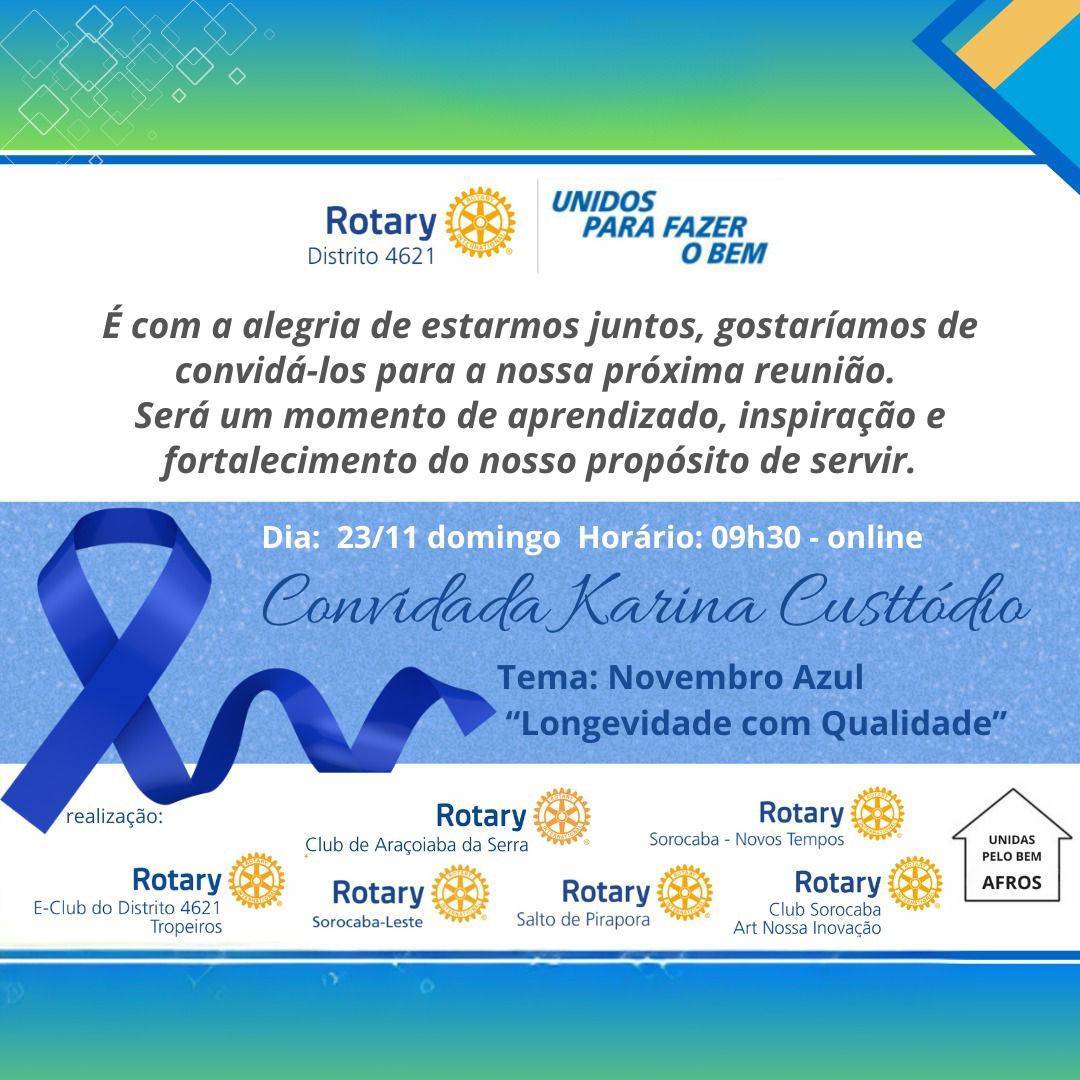 Interclubes Novembro Azul com Dra Karina Custtódio