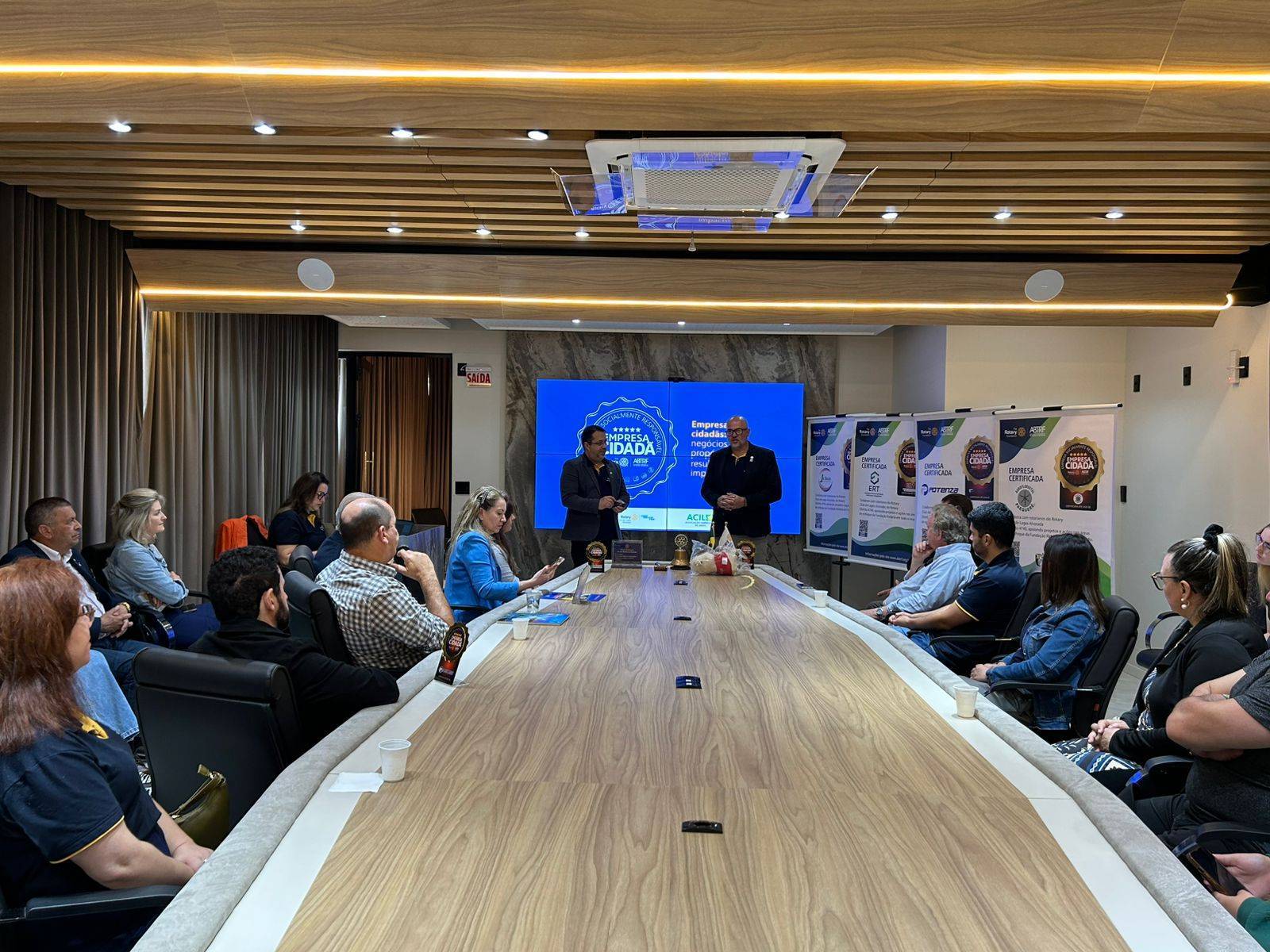 Evento aconteceu na sala da Diretoria da ACIL