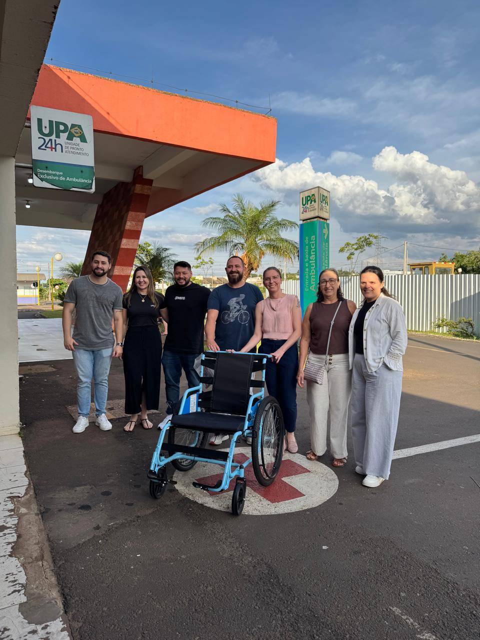 Mais uma cadeira de rodas disponibilizada pelo Projeto Mobilidade para Todos, atendendo uma necessidade no UPA de Francisco Beltrão. Juntos, promovemos acessibilidade e cuidado com nossa comunidade.