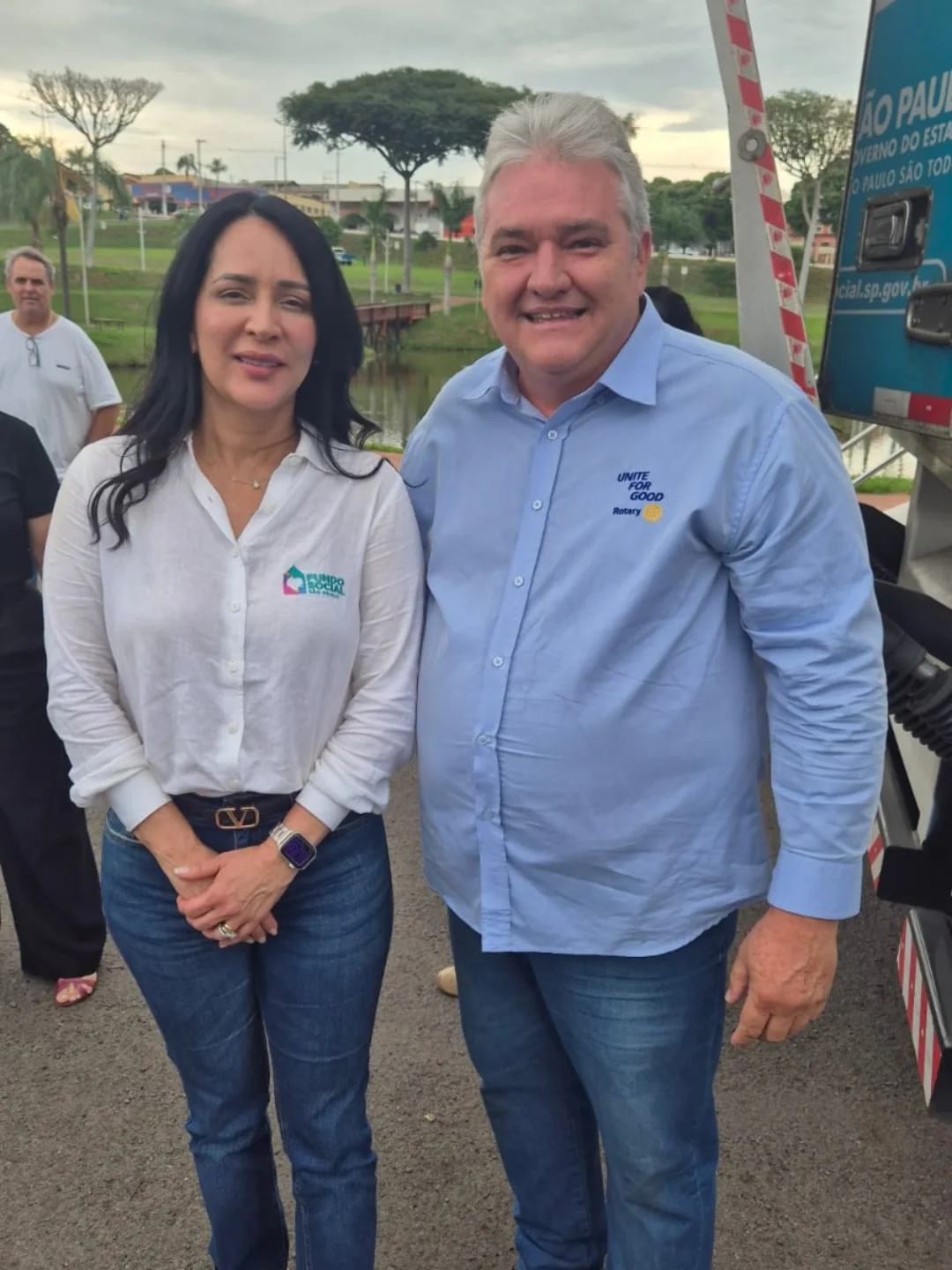 Governador do Rotary 4480 Recepciona Primeira-Dama de SP em Monte Aprazível