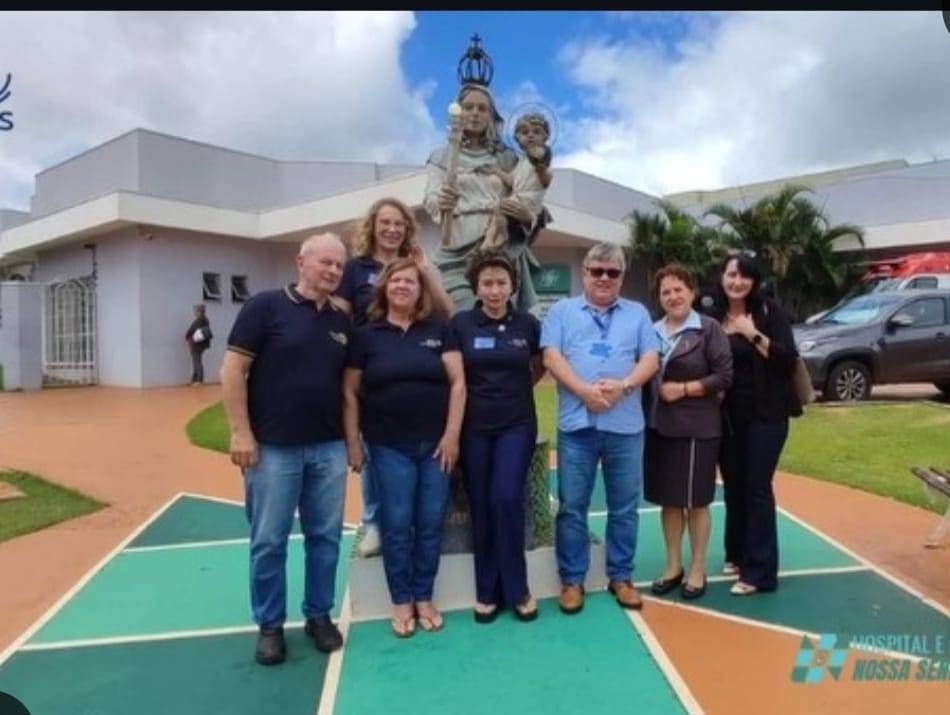 VISITA DO GOVERNADOR DO DISTRITO 4640 JOSE WILSON SCHIAVINATO JUNIOR AO HOSPITAL E MATERNIDADE NOSSA SENHORA MEDIANEIRA