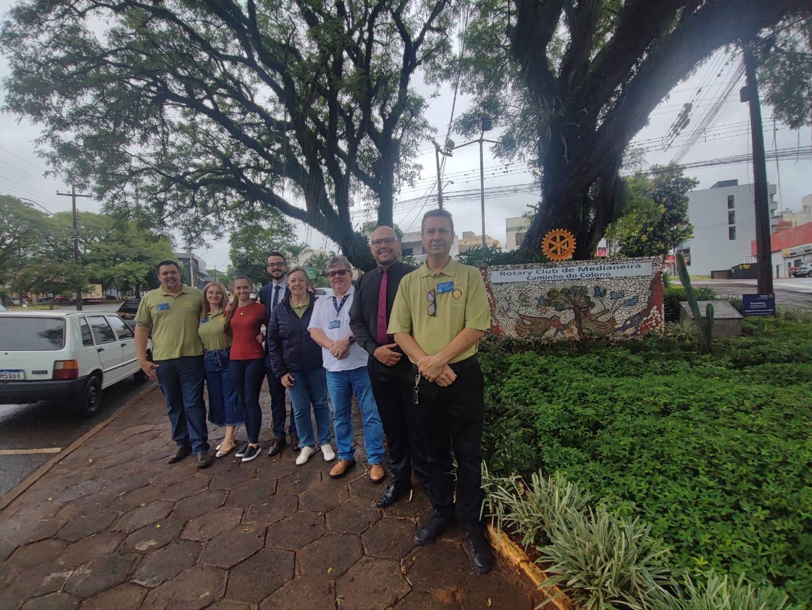 INAUGURAÇÃO MARCO ROTÁRIO DO ROTARY CLUB DE MEDIANEIRA CAMINHO DO COLONO, CUMPRIMENTO DE METAS DO DISTRITO