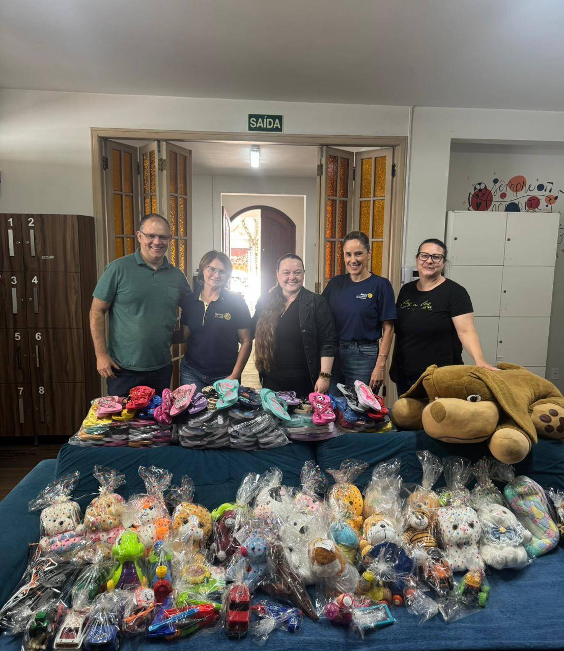 Entrega das doações