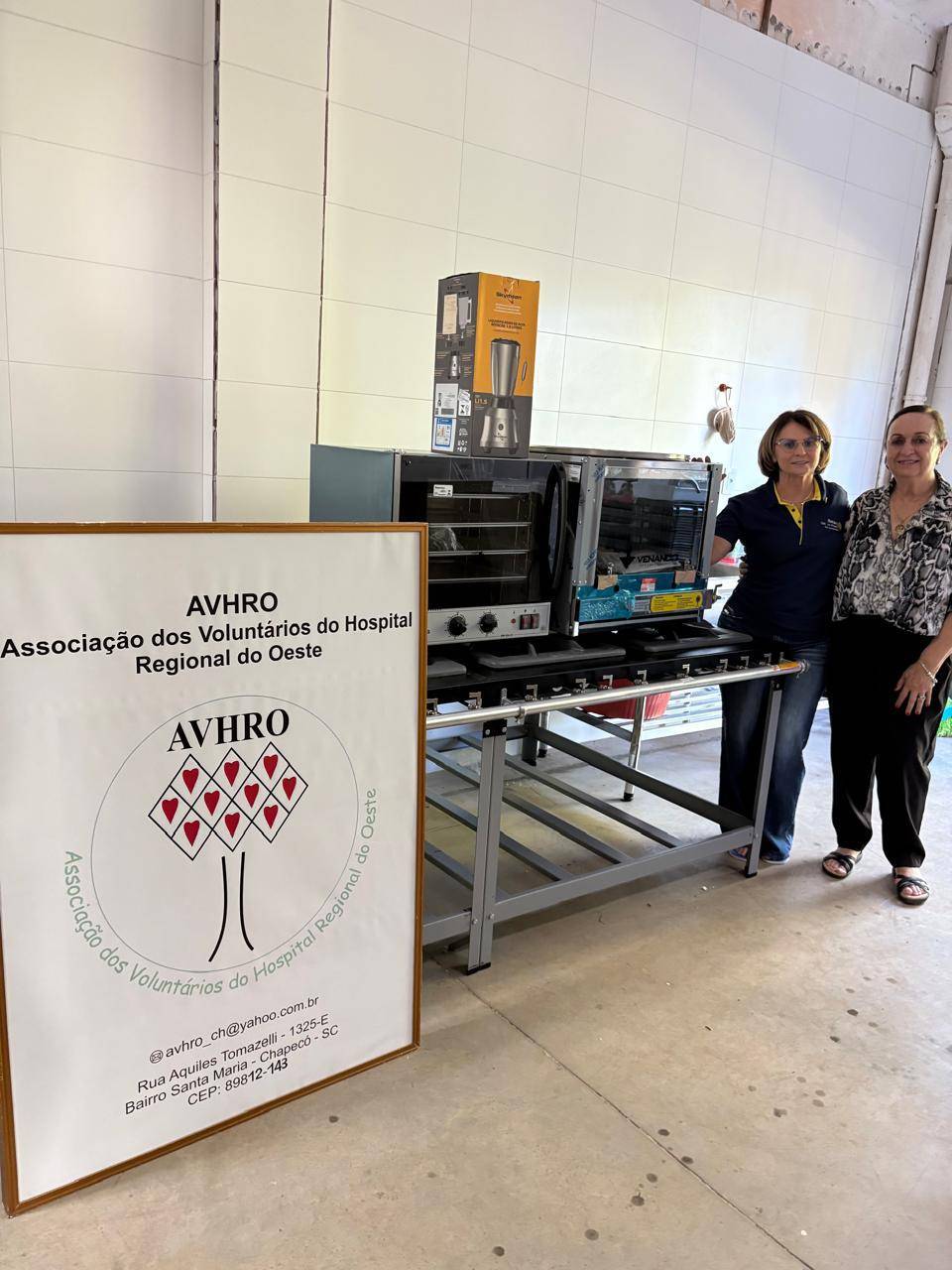 Doação dos fornos à nova sede